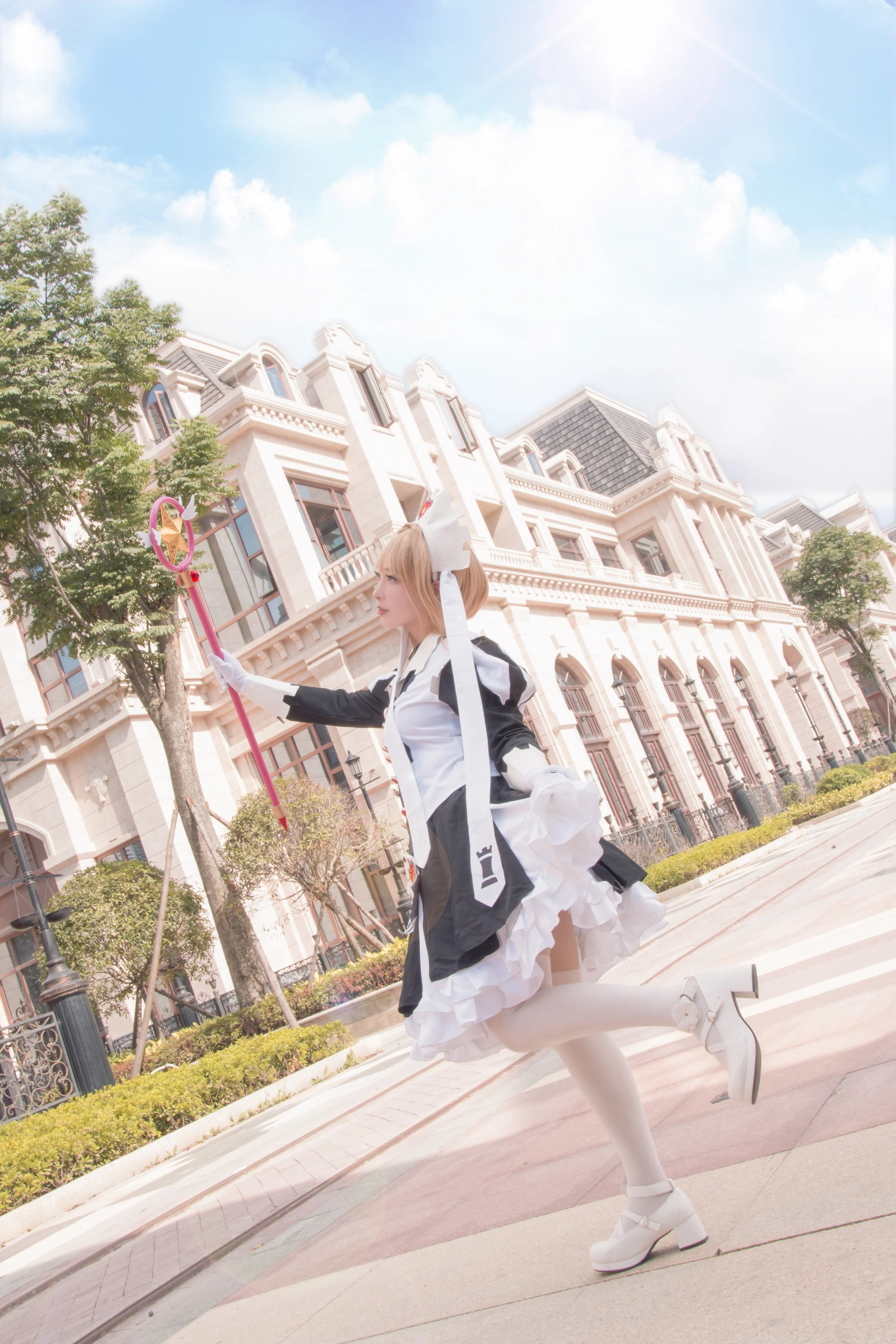 魔卡少女樱-黑白棋COS写真