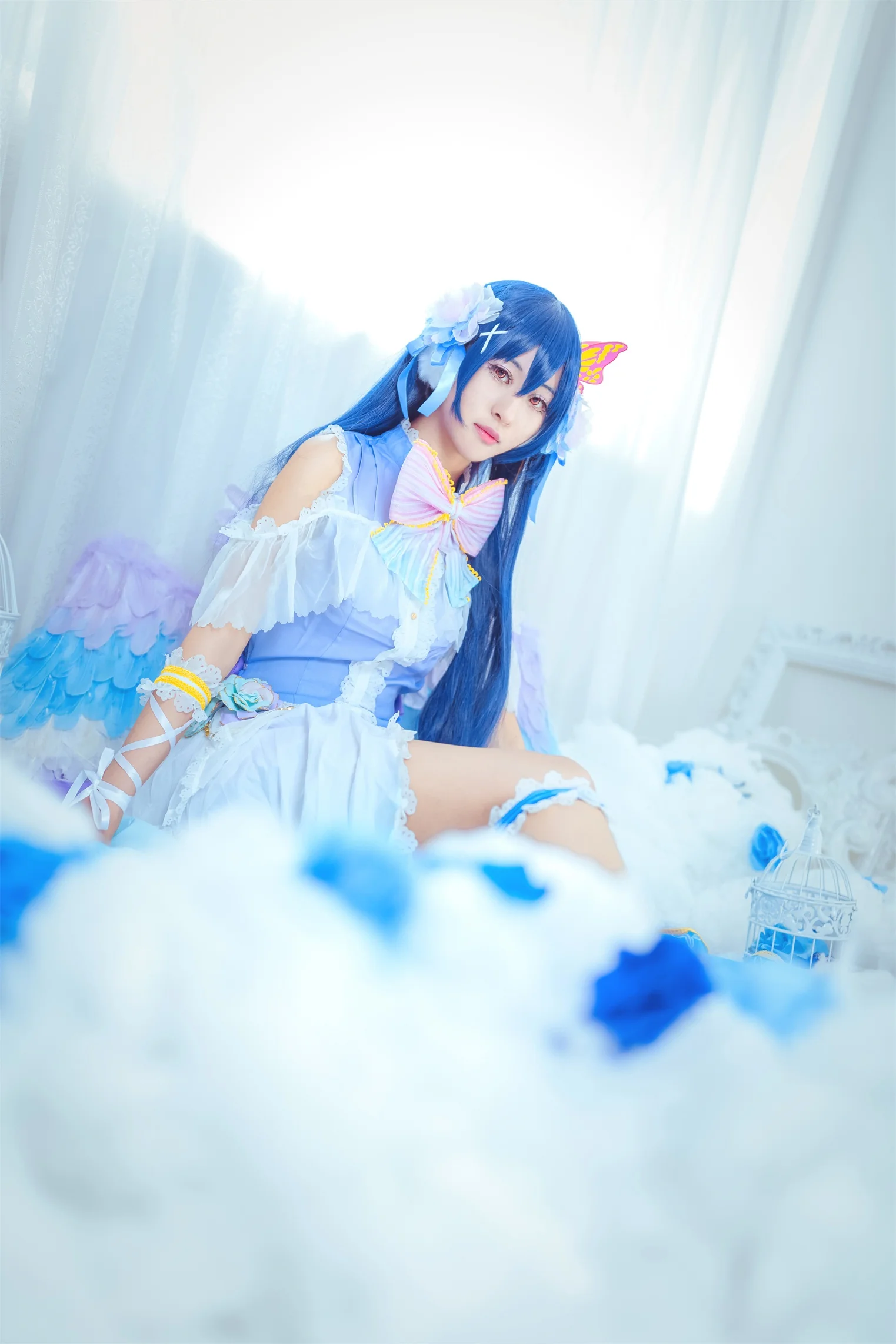 lovelive白色情人节 园田海未COS写真