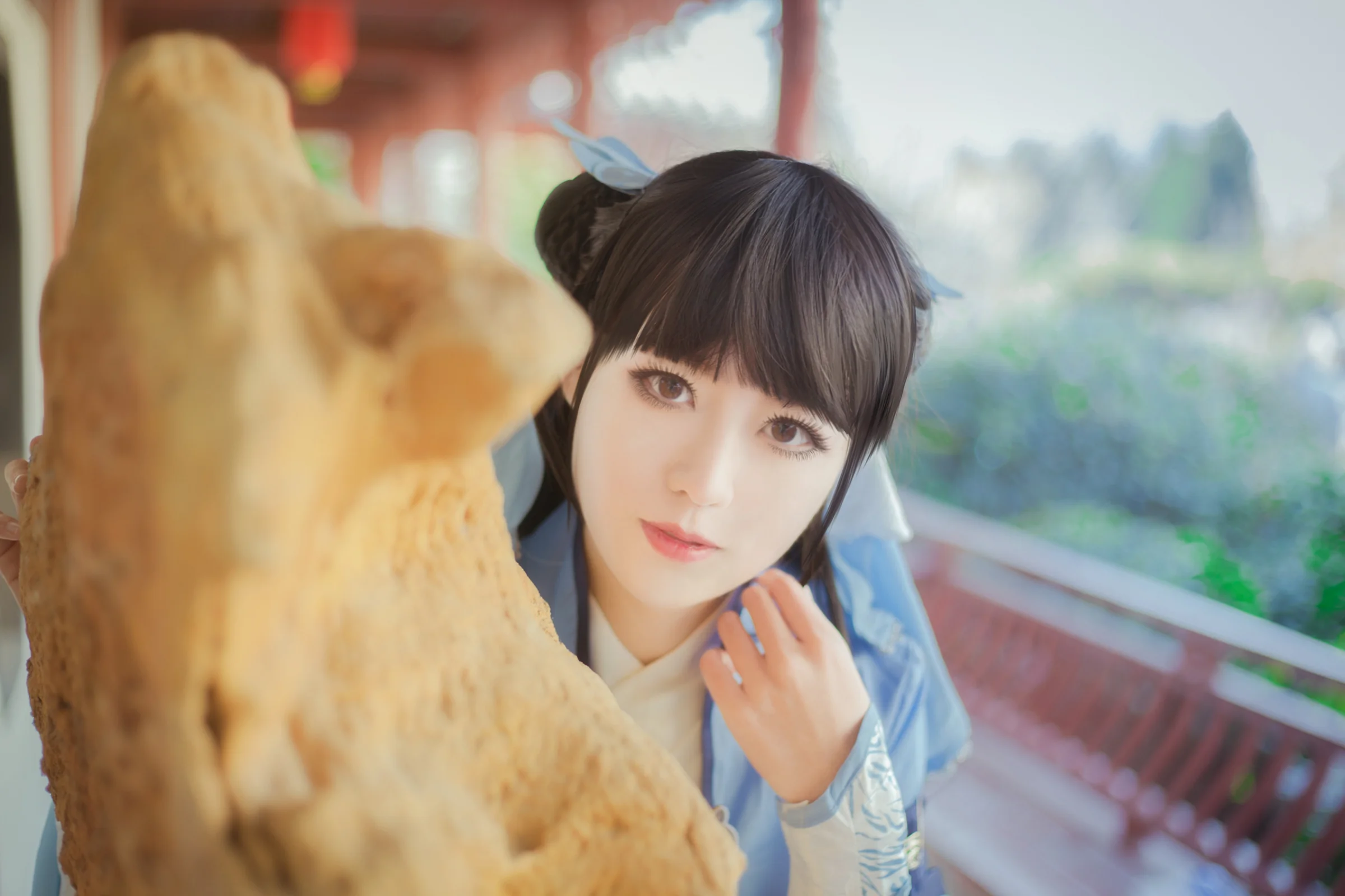剑网三雪河咩萝COS写真
