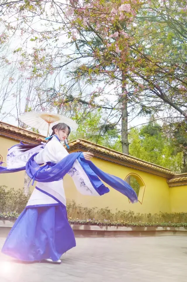 蓝白汉服｜高清图片集