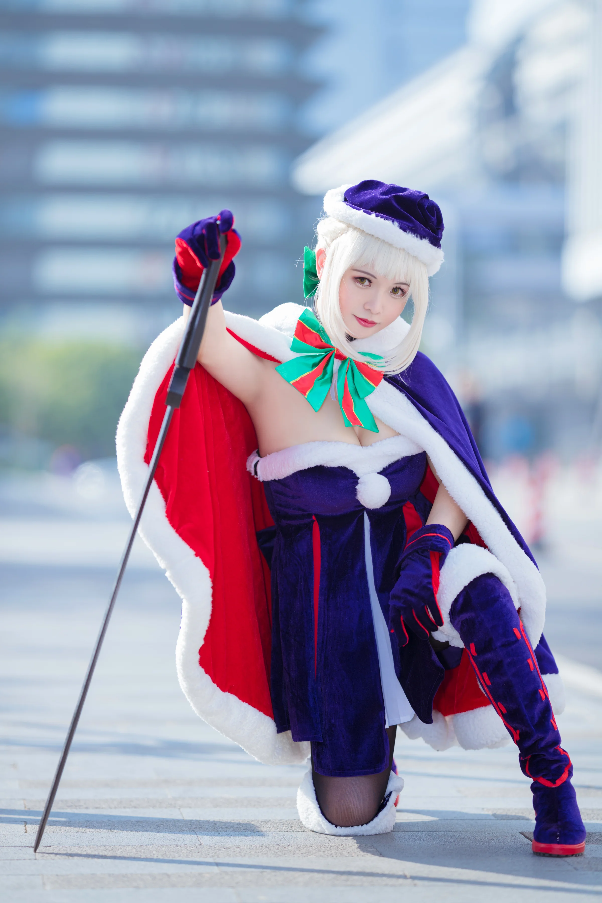 FGO 圣诞阿尔托利亚alter COS写真