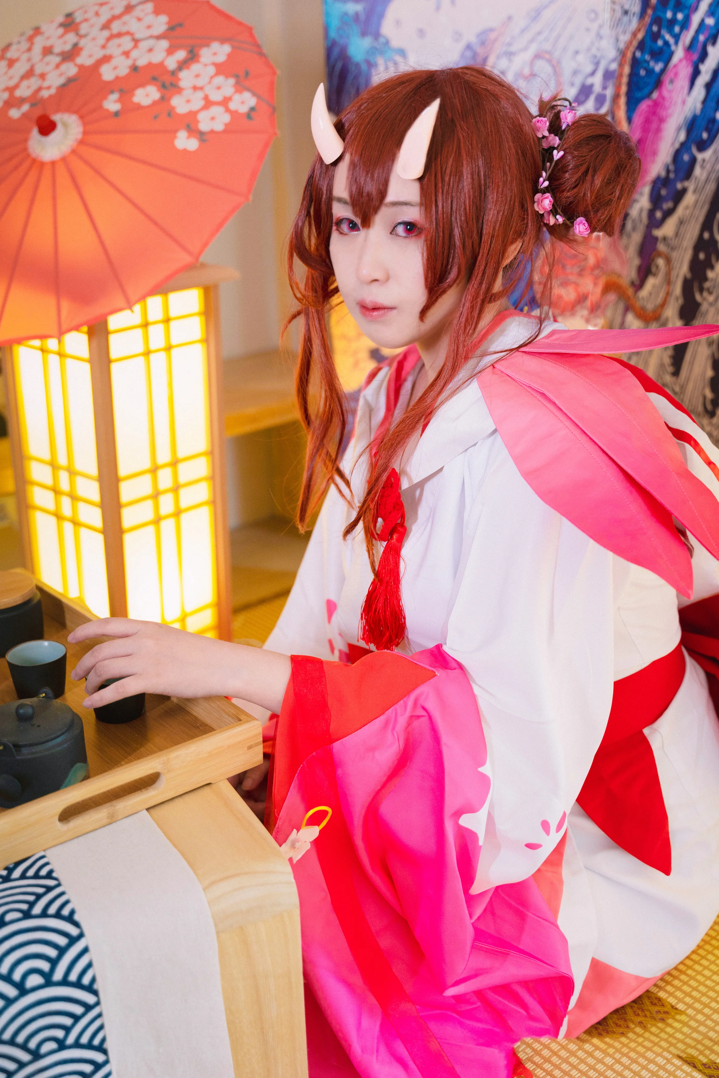 阴阳师 樱花妖桃花妖COS写真