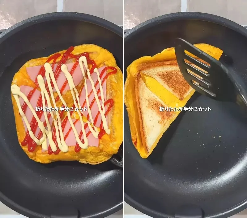 早餐就該吃頓好的《不沾鍋三明治》作法 想出這招的朋友簡直是個天才｜高清图片集