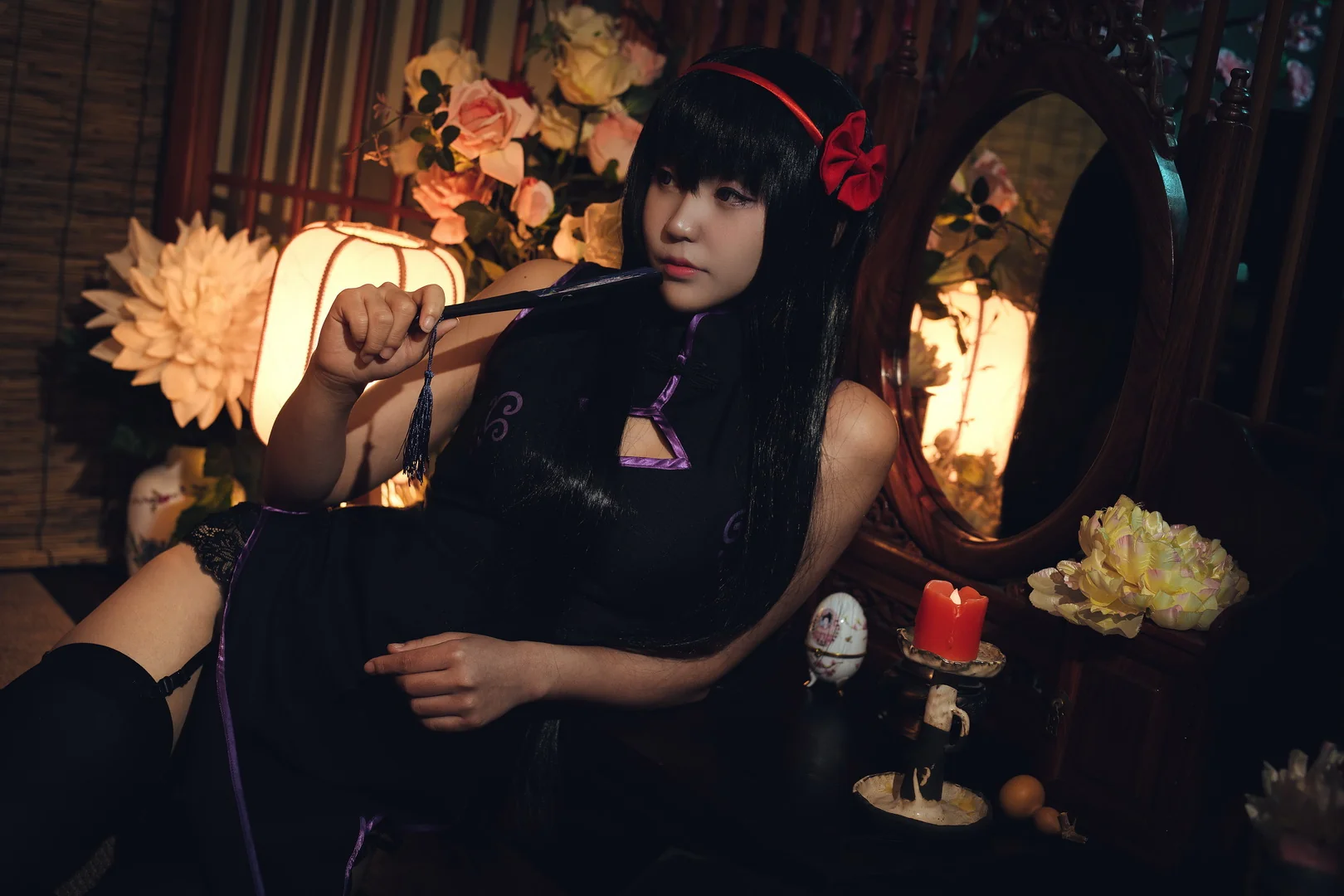 魔法少女小圆 晓美焰旗袍COS写真