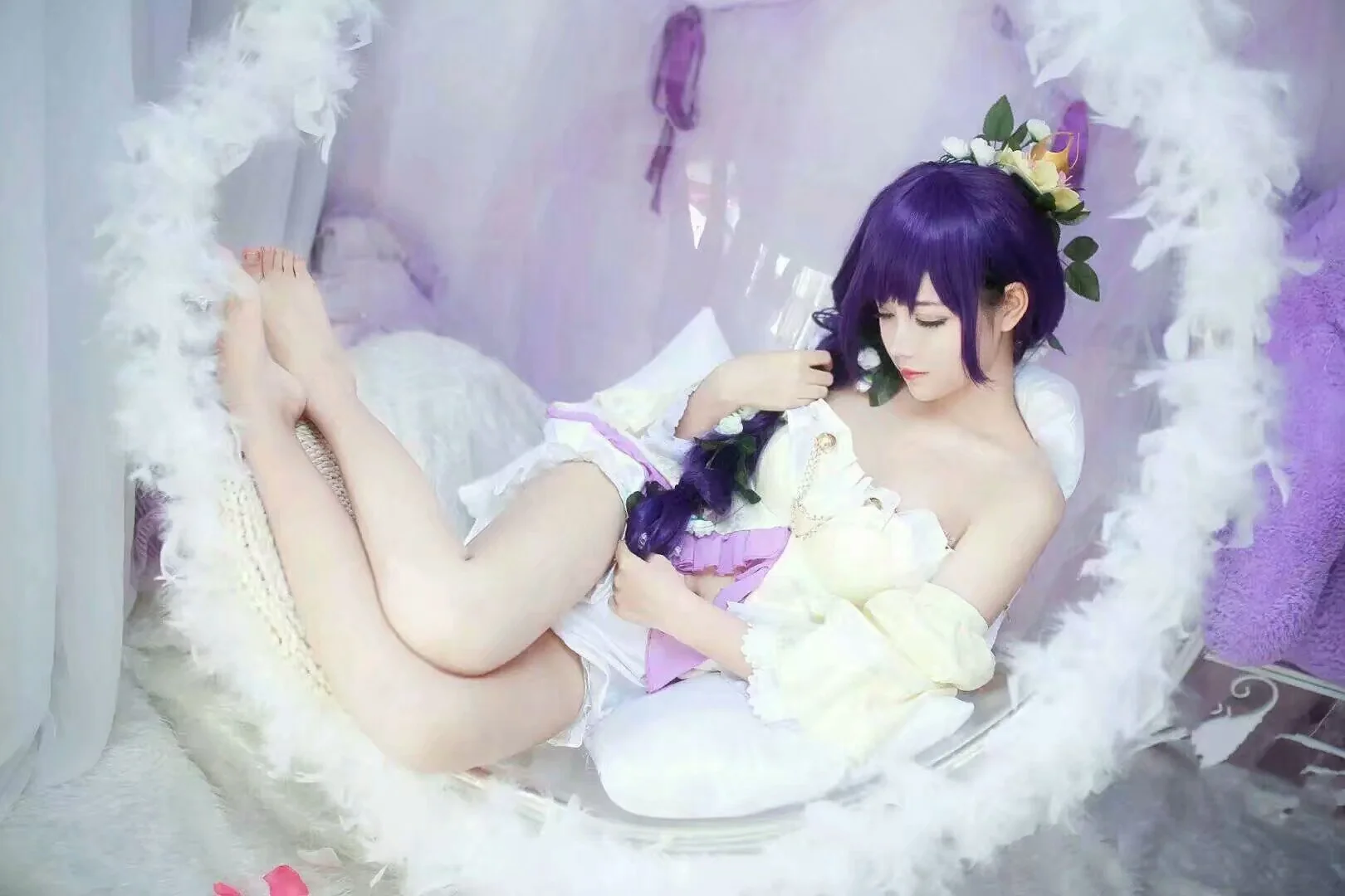 lovelive东条希——长发公主COS写真