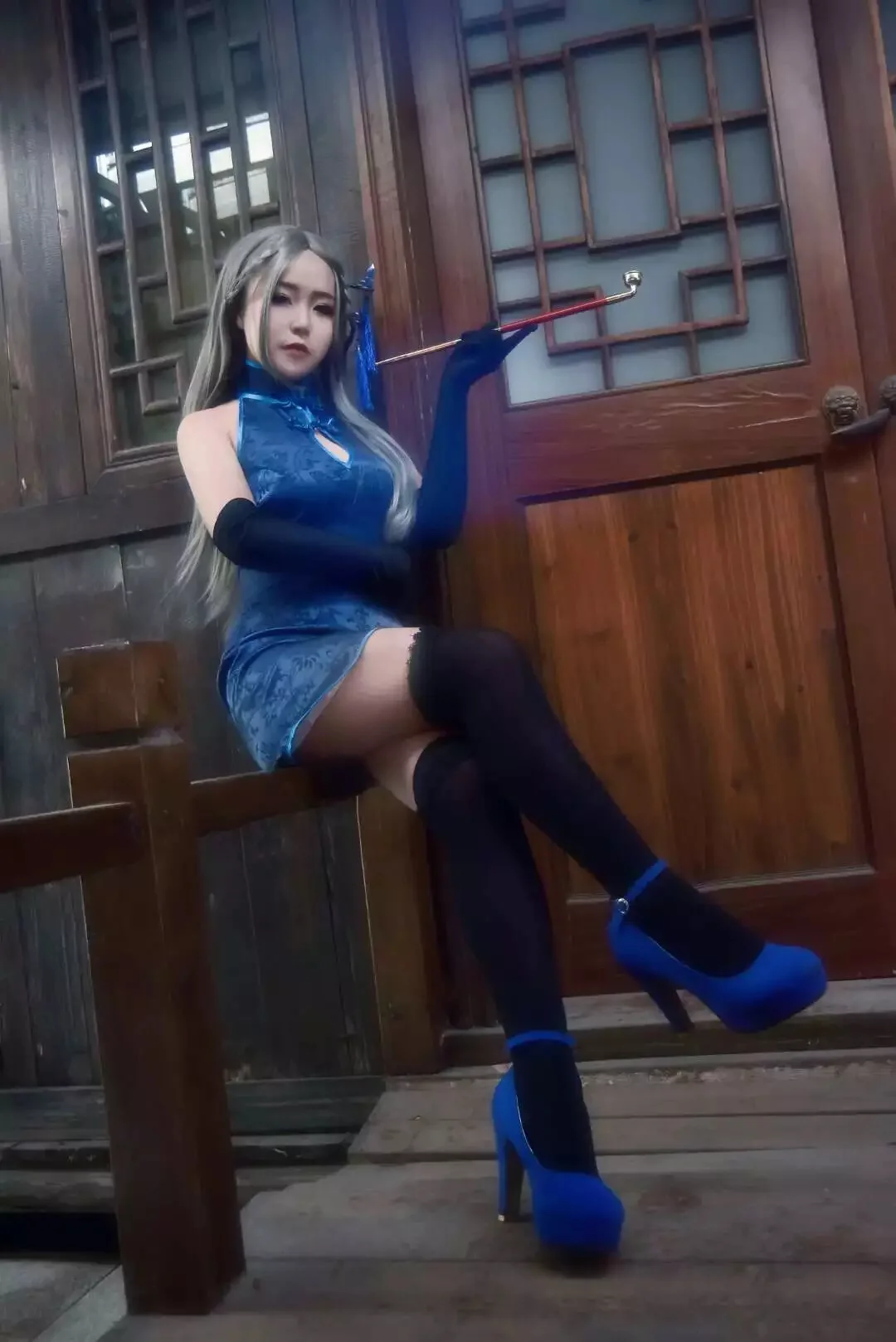 剑三唐门同人旗袍 炮姐COS写真