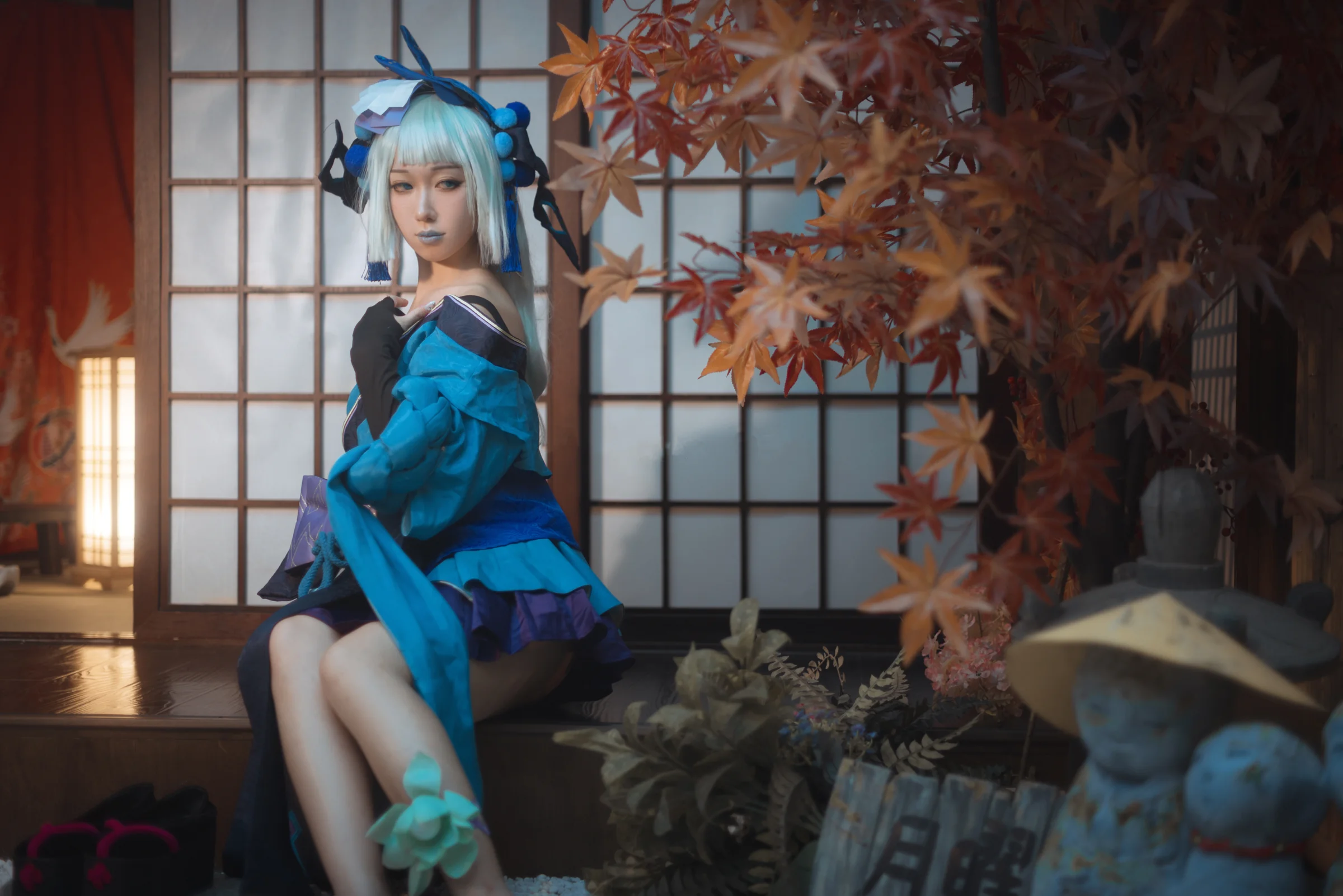 《阴阳师》青行灯COS写真