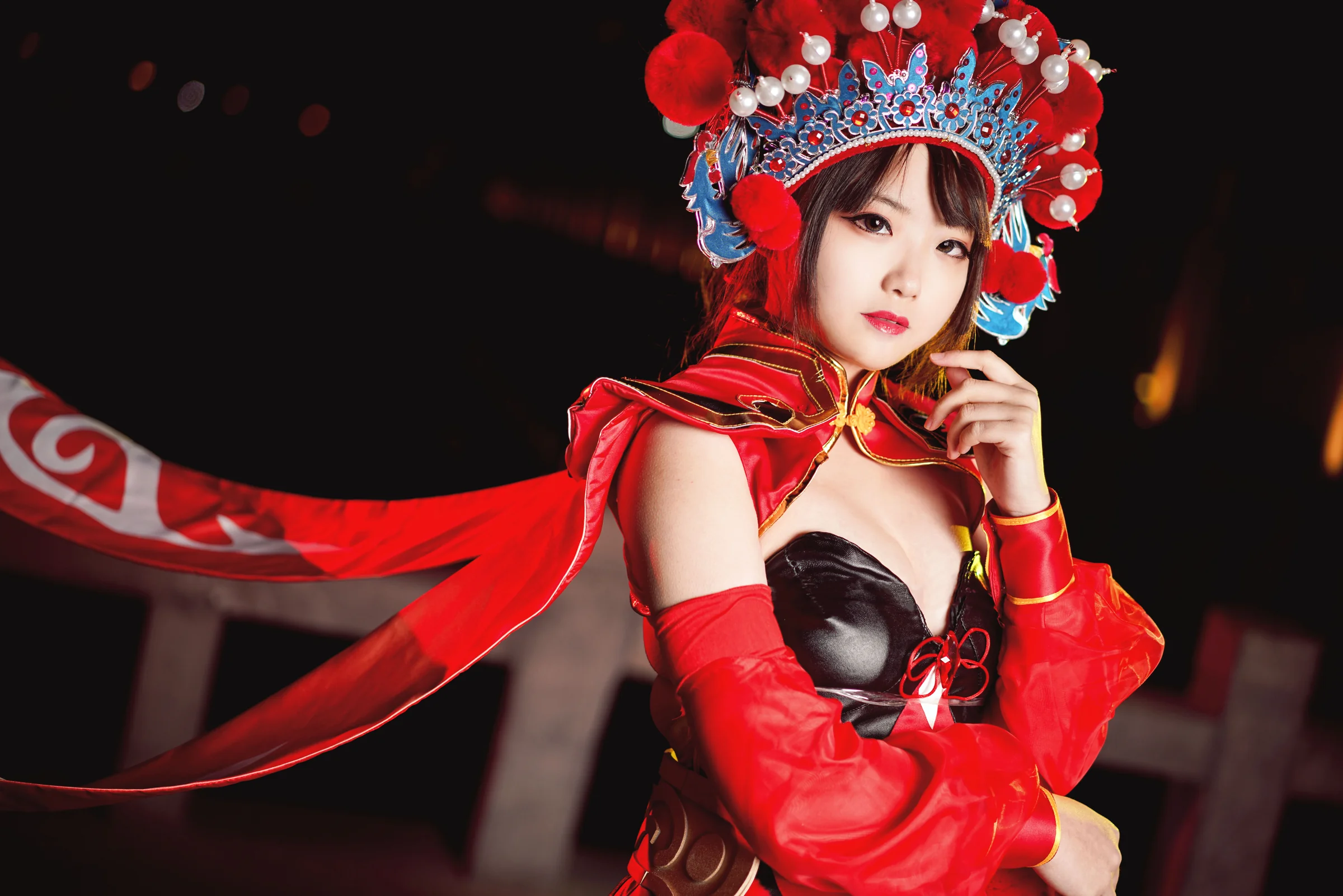 王者荣耀 虞姬霸王别姬COS写真，妾随大王，生死无悔
