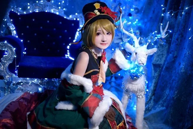 lovelive 圣诞花阳COS写真