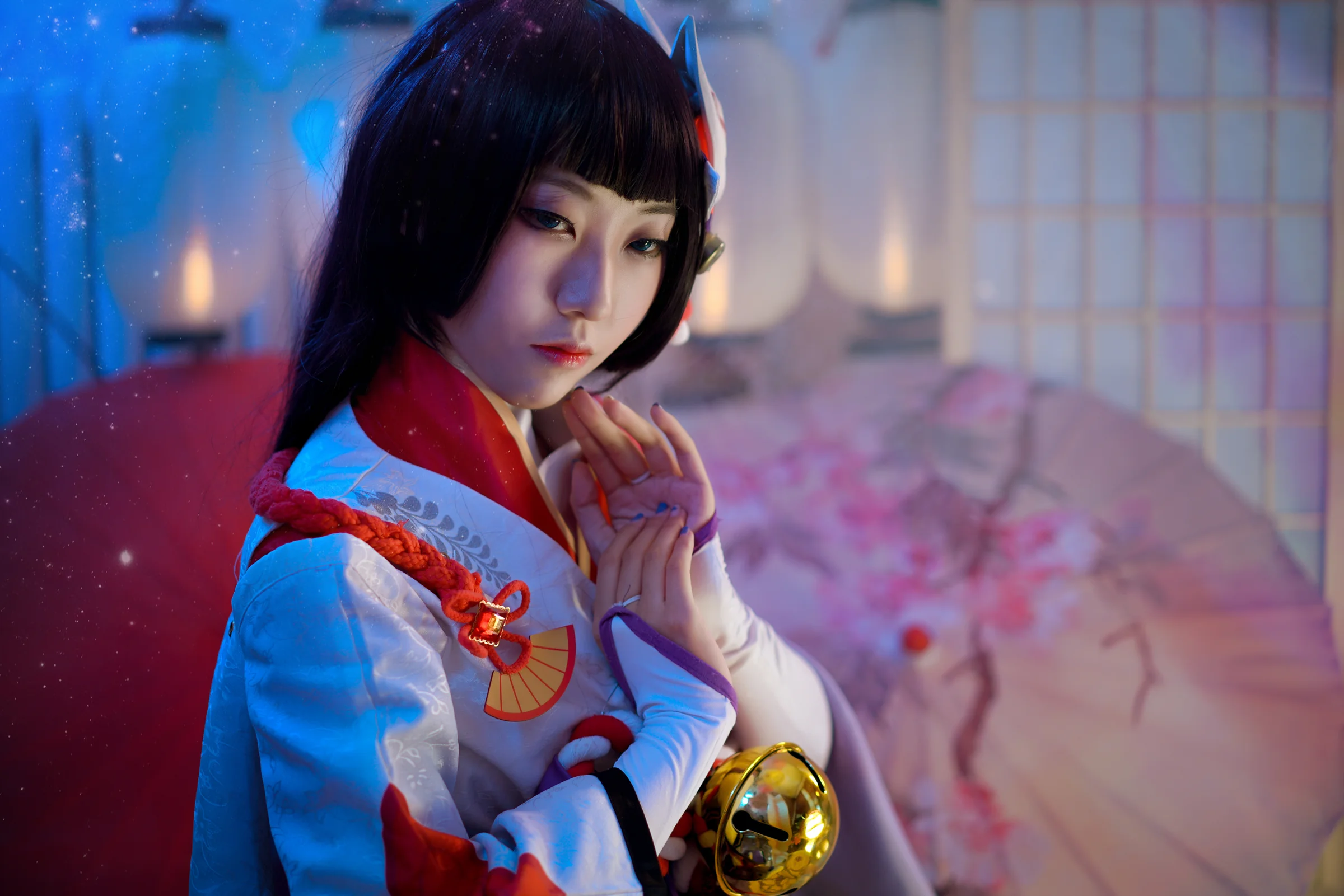 阴阳师雪女月见之樱COS写真