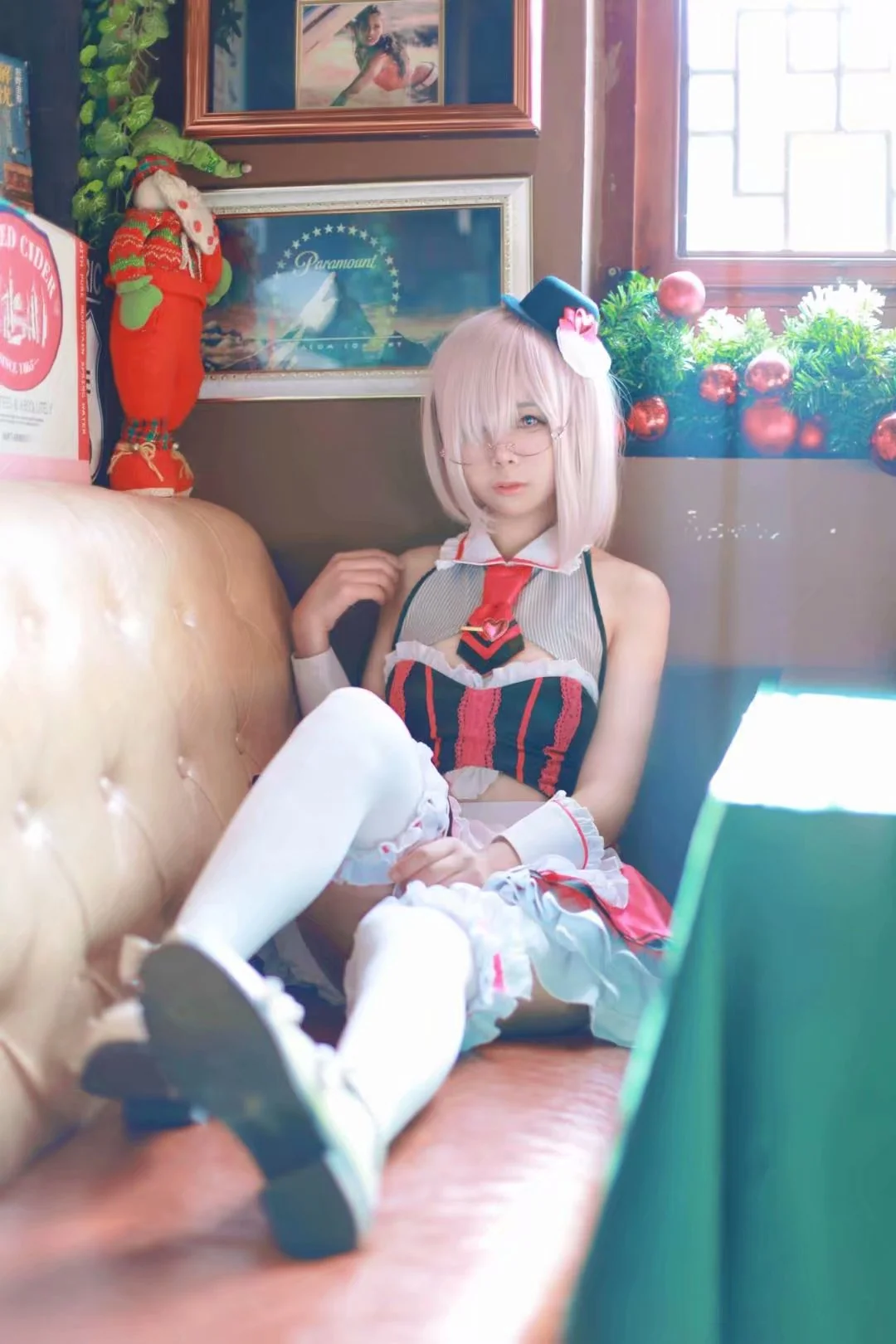 Fate/GrandOrder 玛修 情人节女仆COS写真