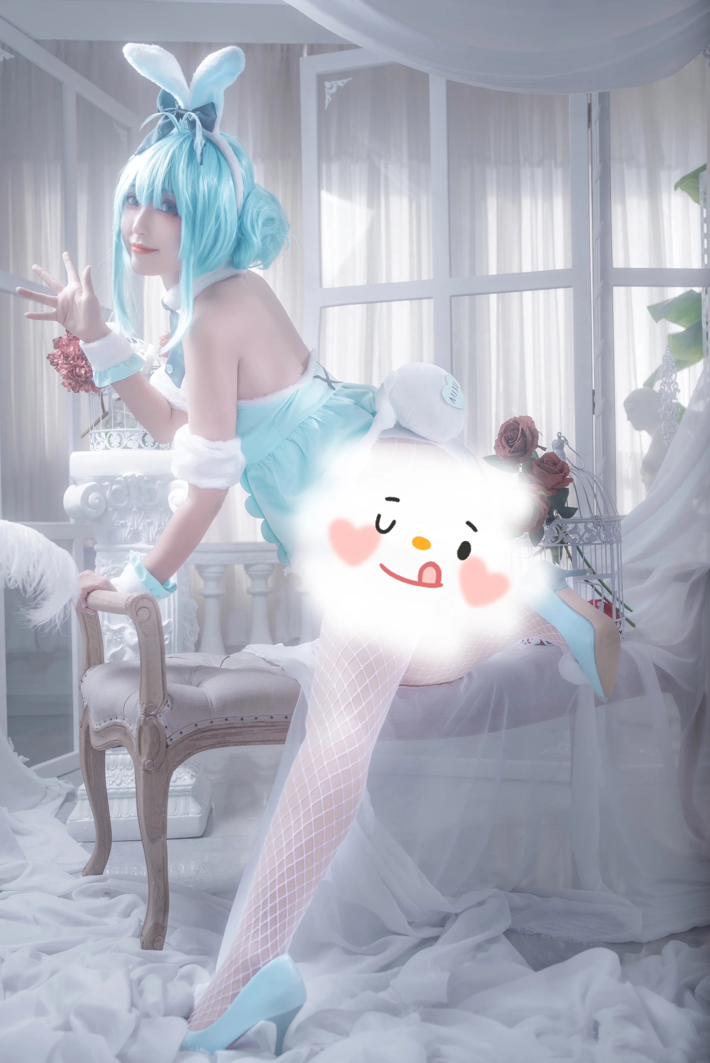 初音白兔COS写真