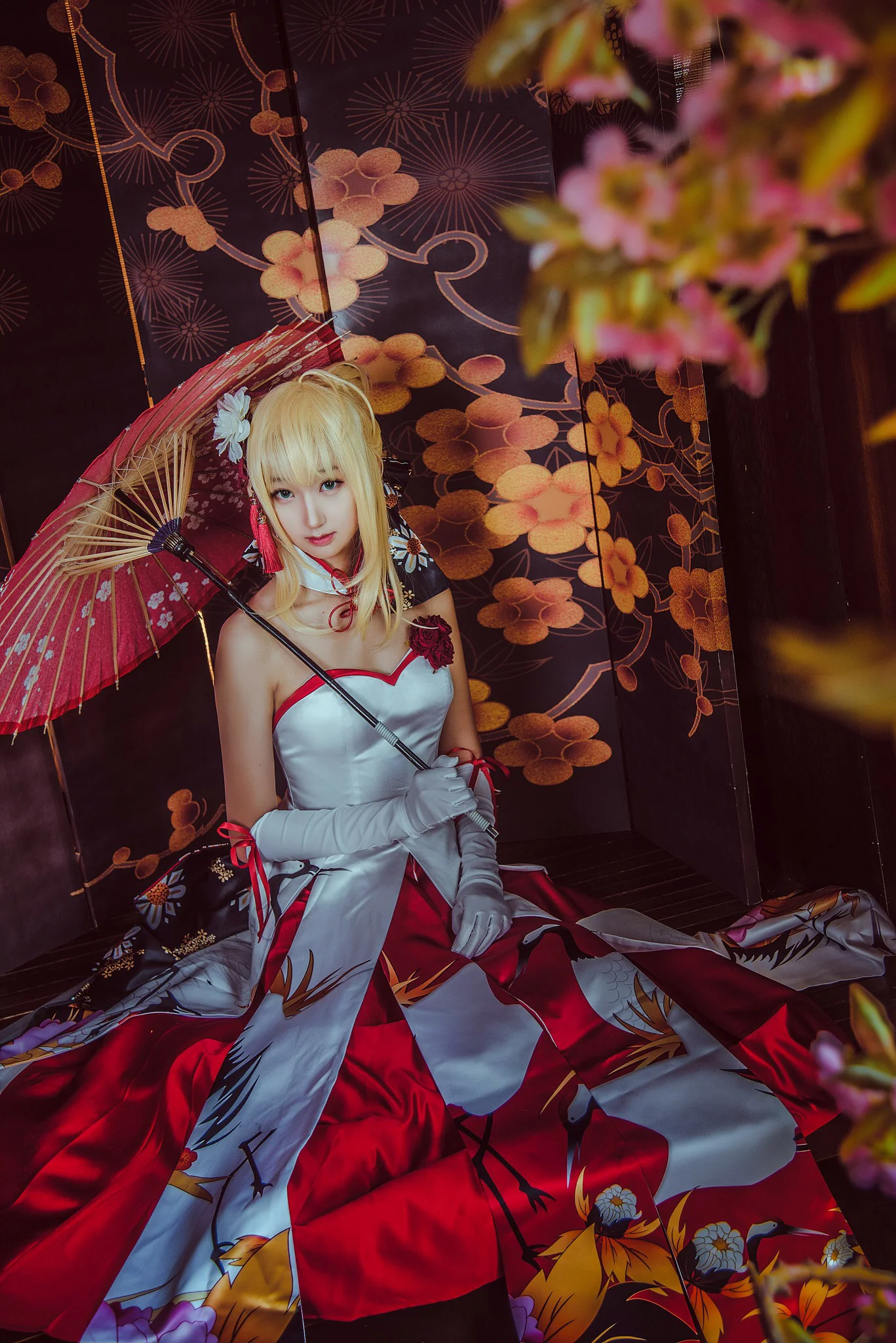 saber 仙鹤礼服COS写真