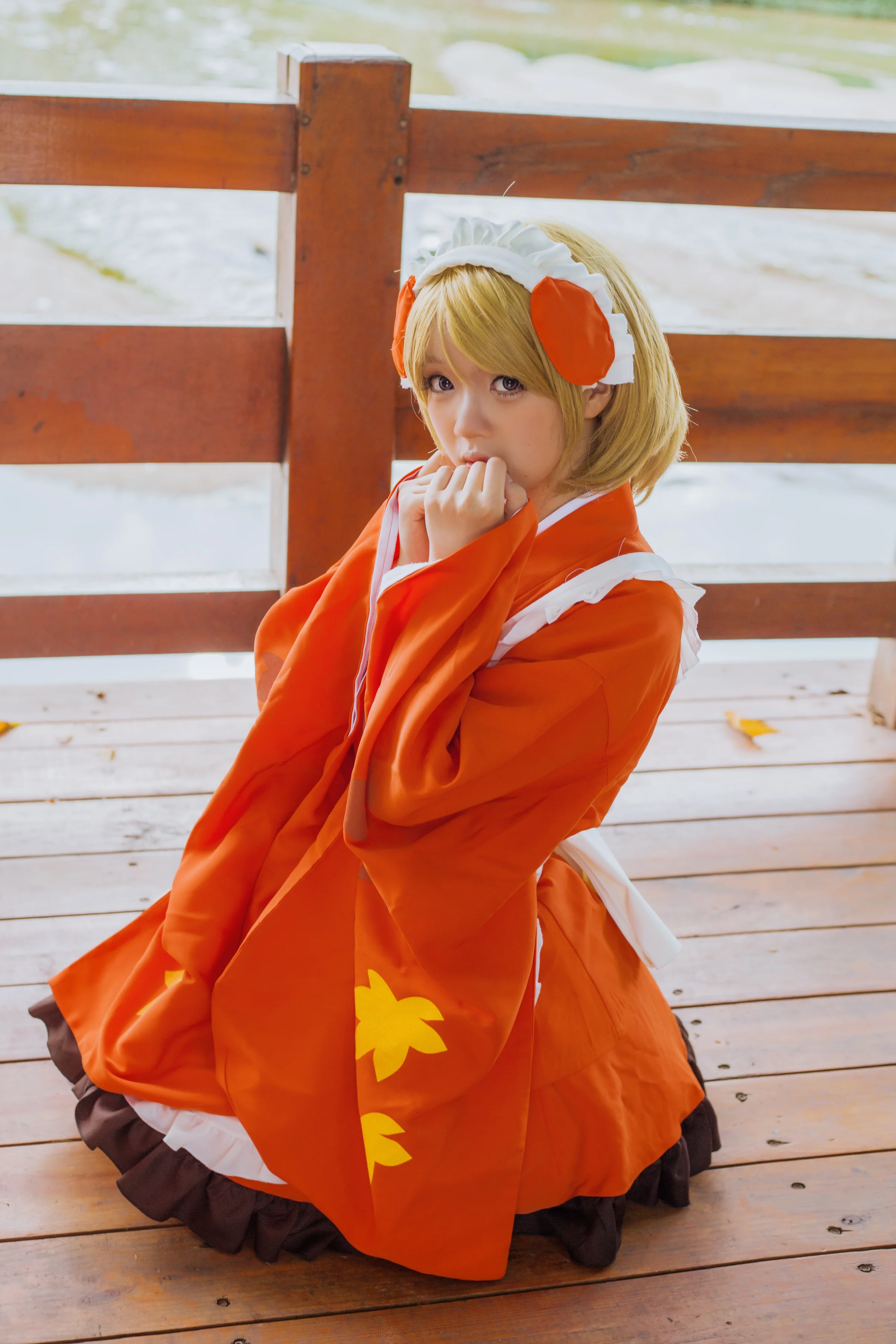 【love live!】小泉花阳枫叶和服COS写真