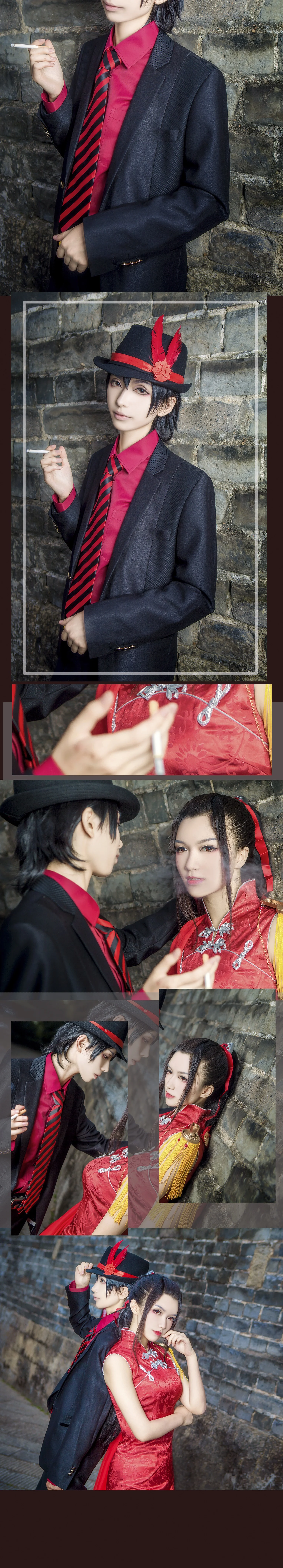 剑网三·天策同人旗袍x西装COS写真