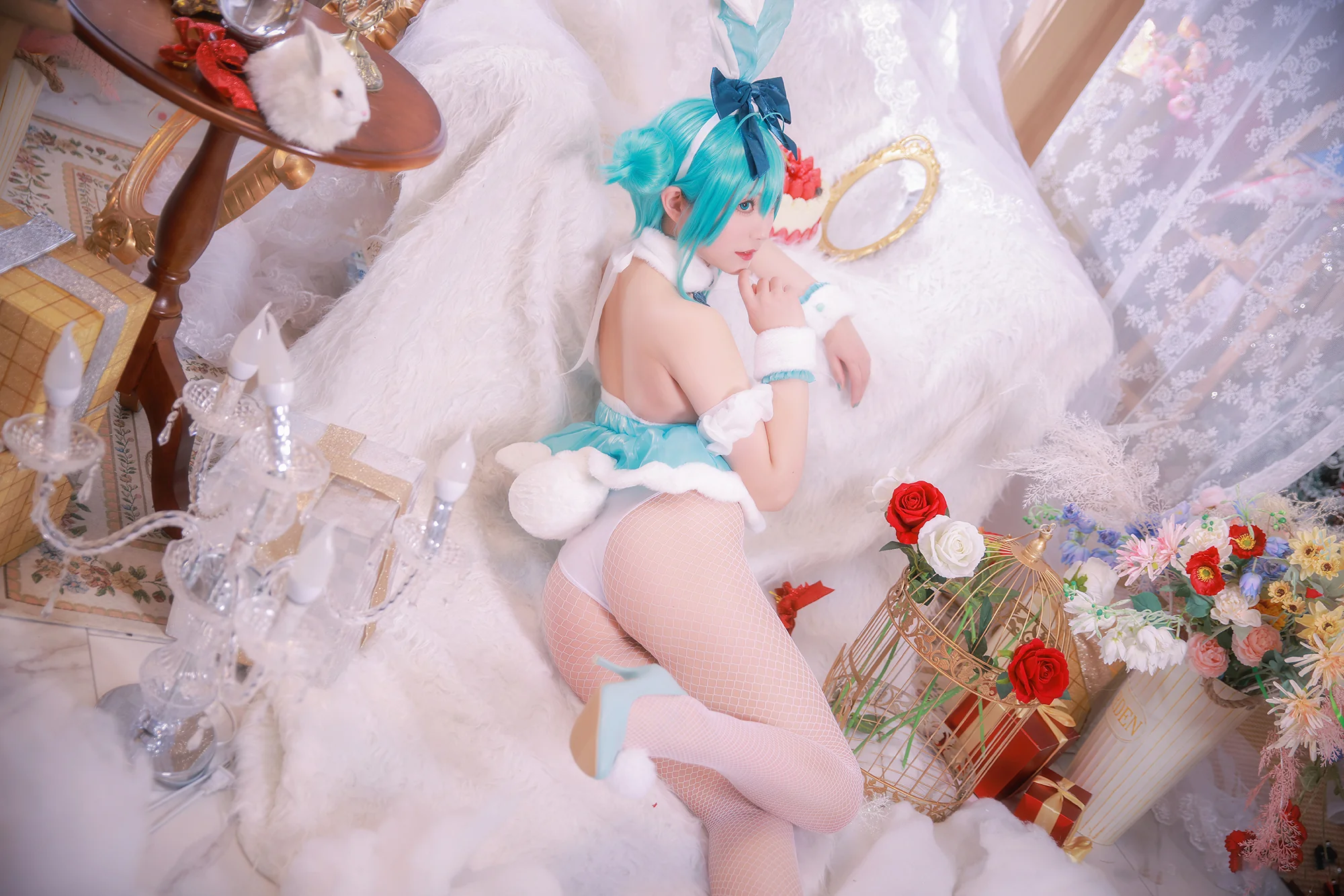 初音未来 白兔女郎 COS写真