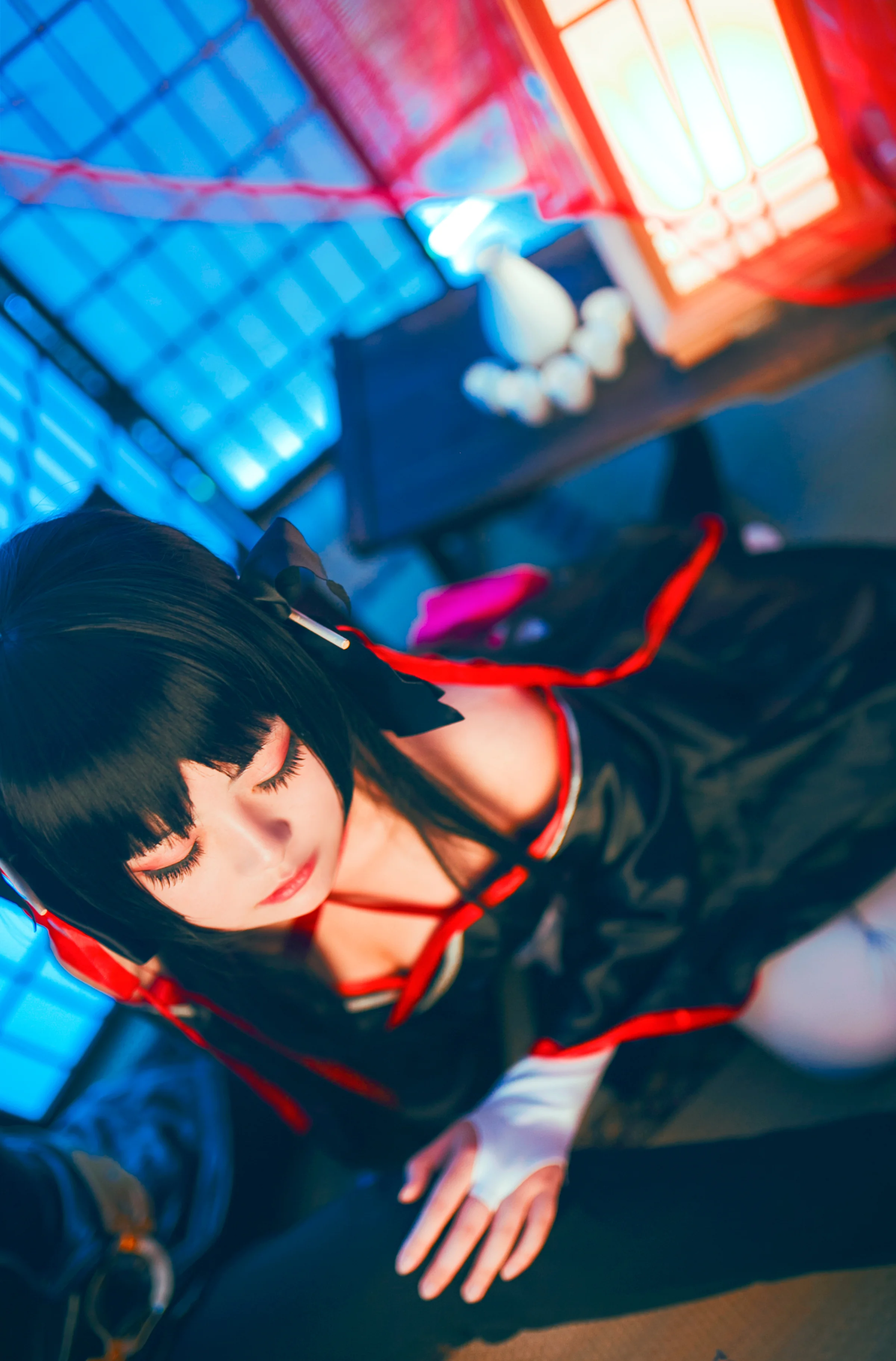 技巧少女不会受伤 夜夜COS写真，我会一直陪你，直到世界尽头