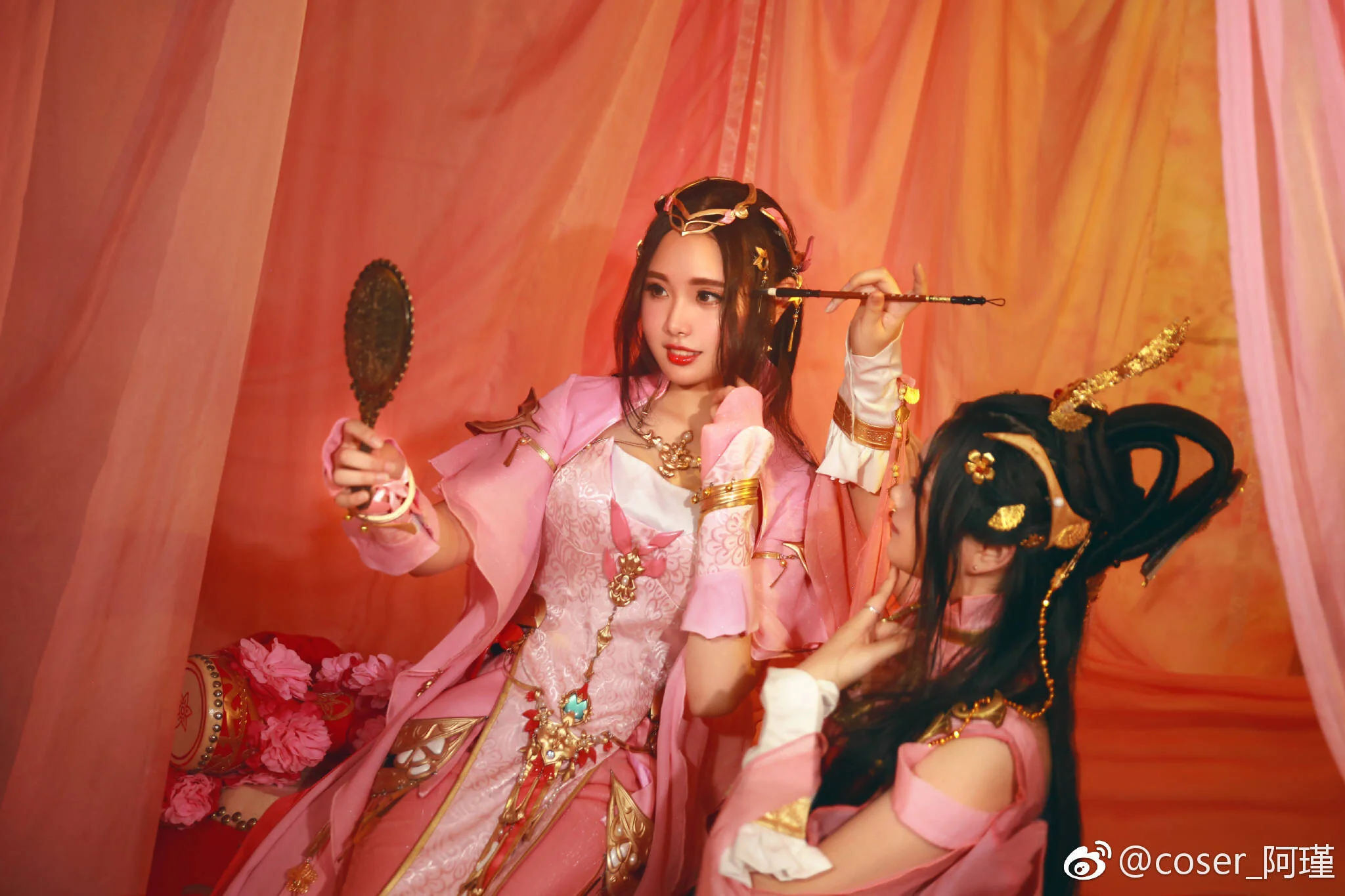 剑网三 七秀COS写真 七秀剑舞动四方