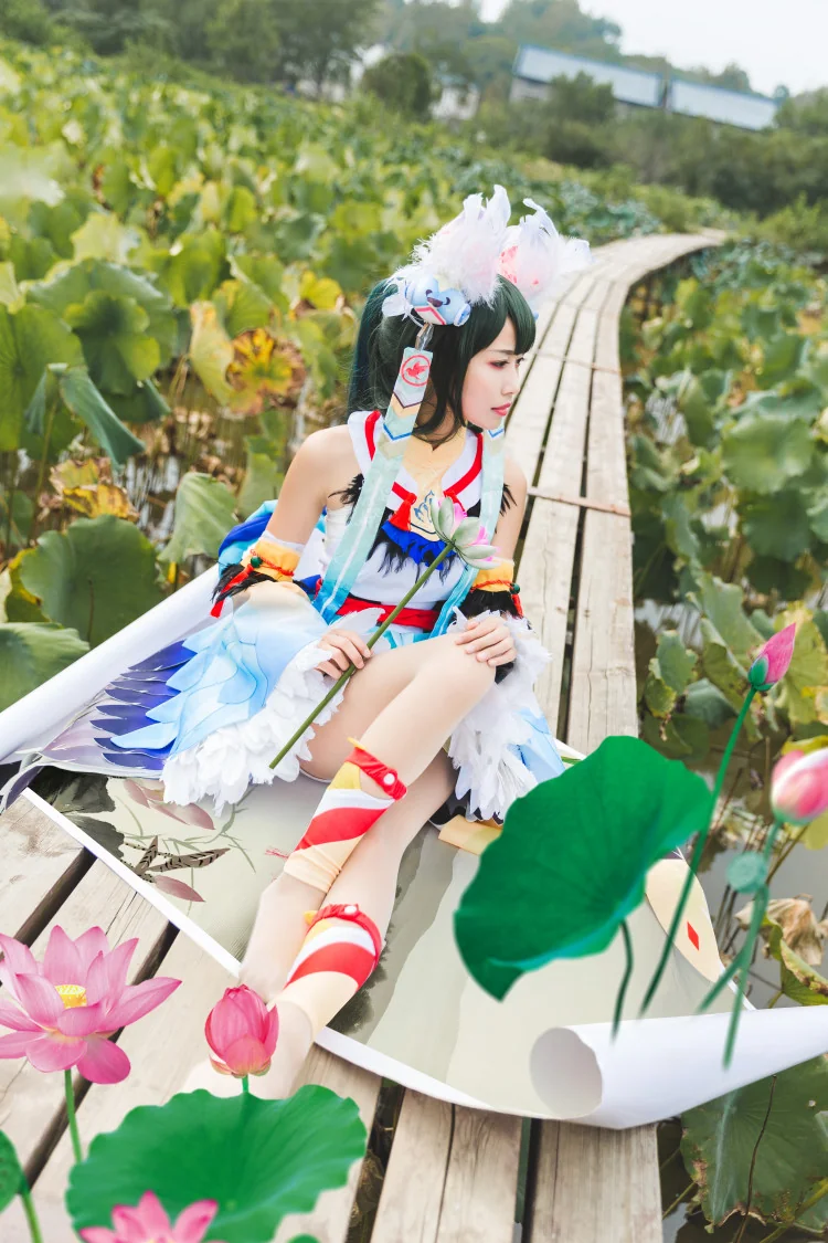 阴阳师花鸟卷COS写真,花鸟卷新皮闲池荷香