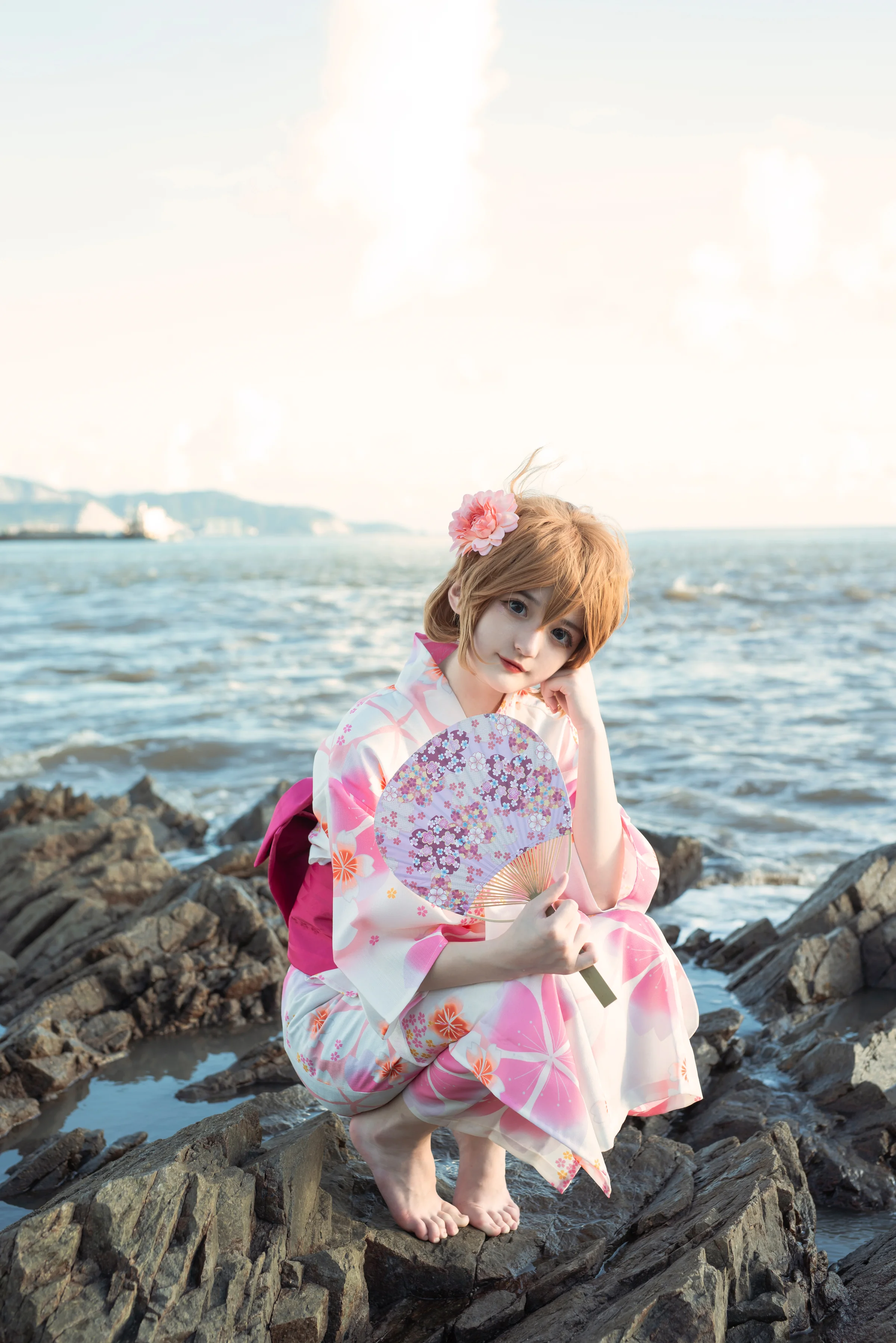 【名侦探柯南】灰原哀和服COS写真