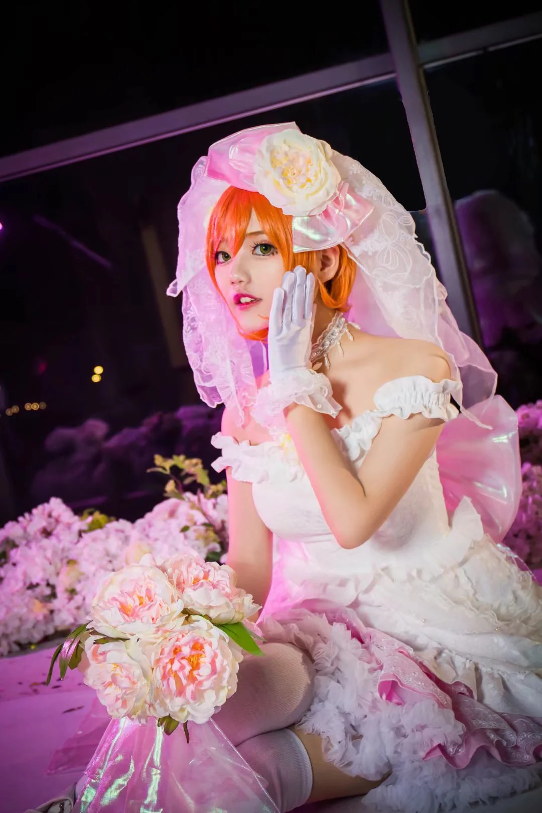 love live！星空凛lwb婚纱COS写真