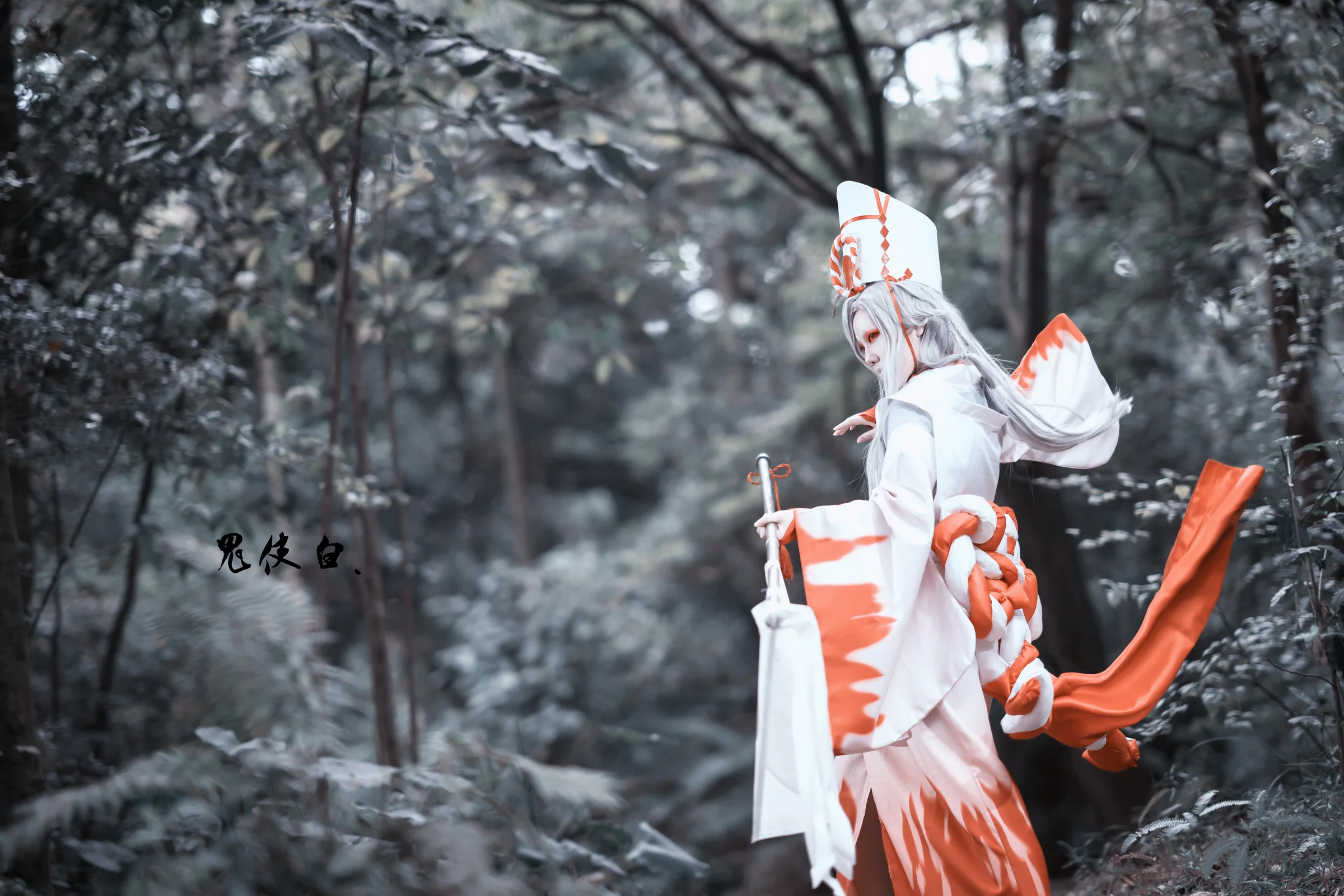阴阳师鬼使黑白COS写真