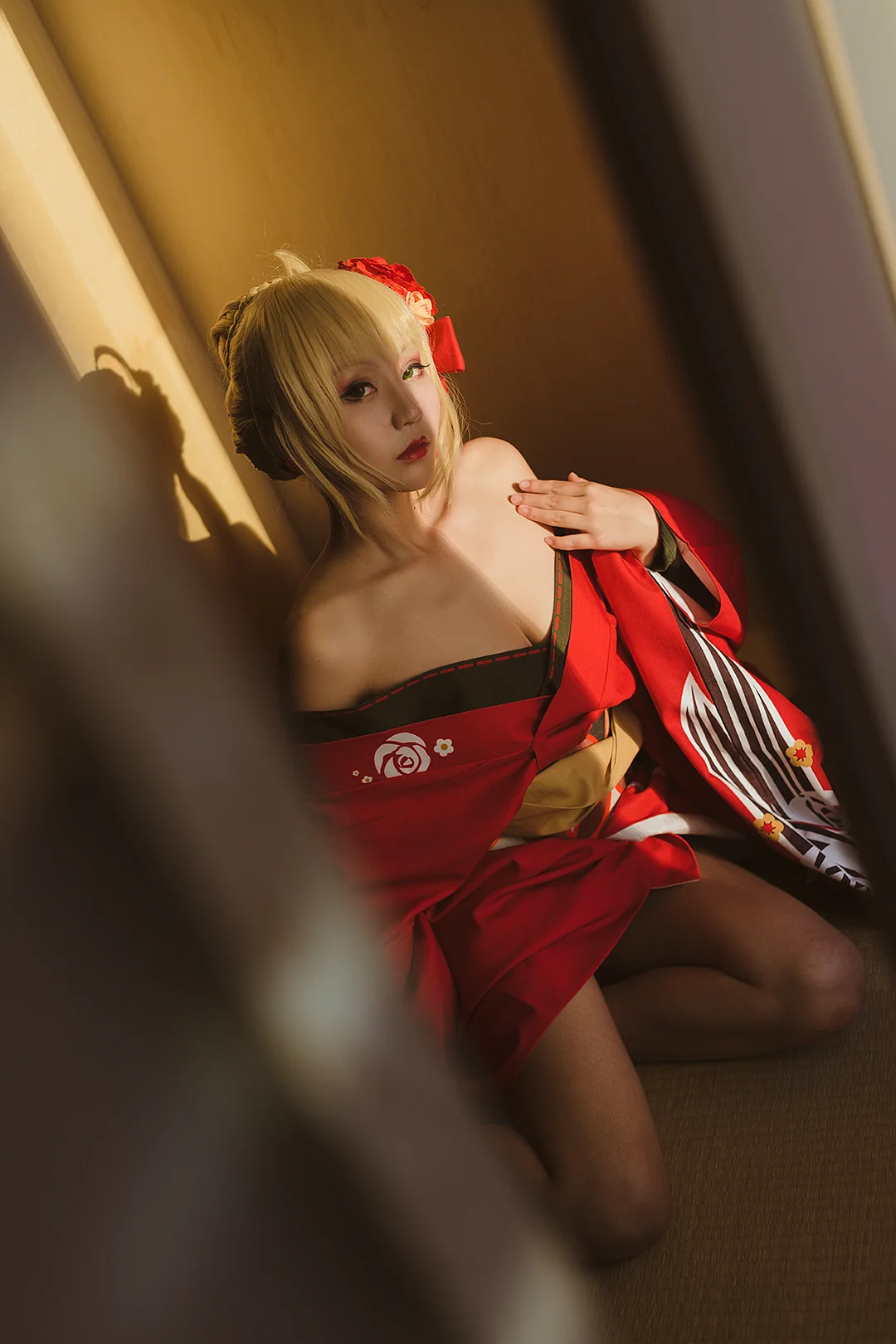 fate/grand order尼禄和服COS写真