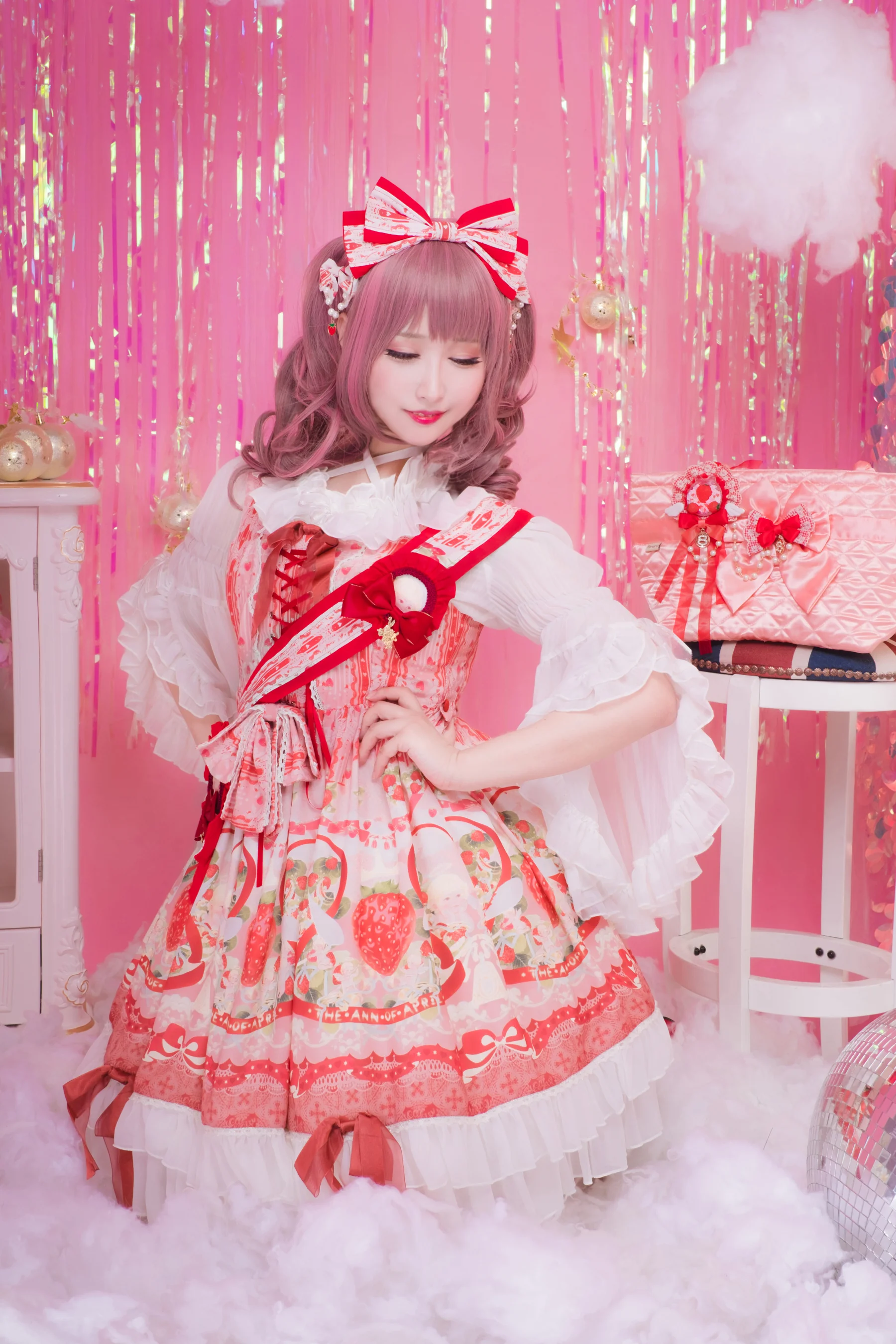 lolita装扮正片 草莓天使jsk｜高清图片集