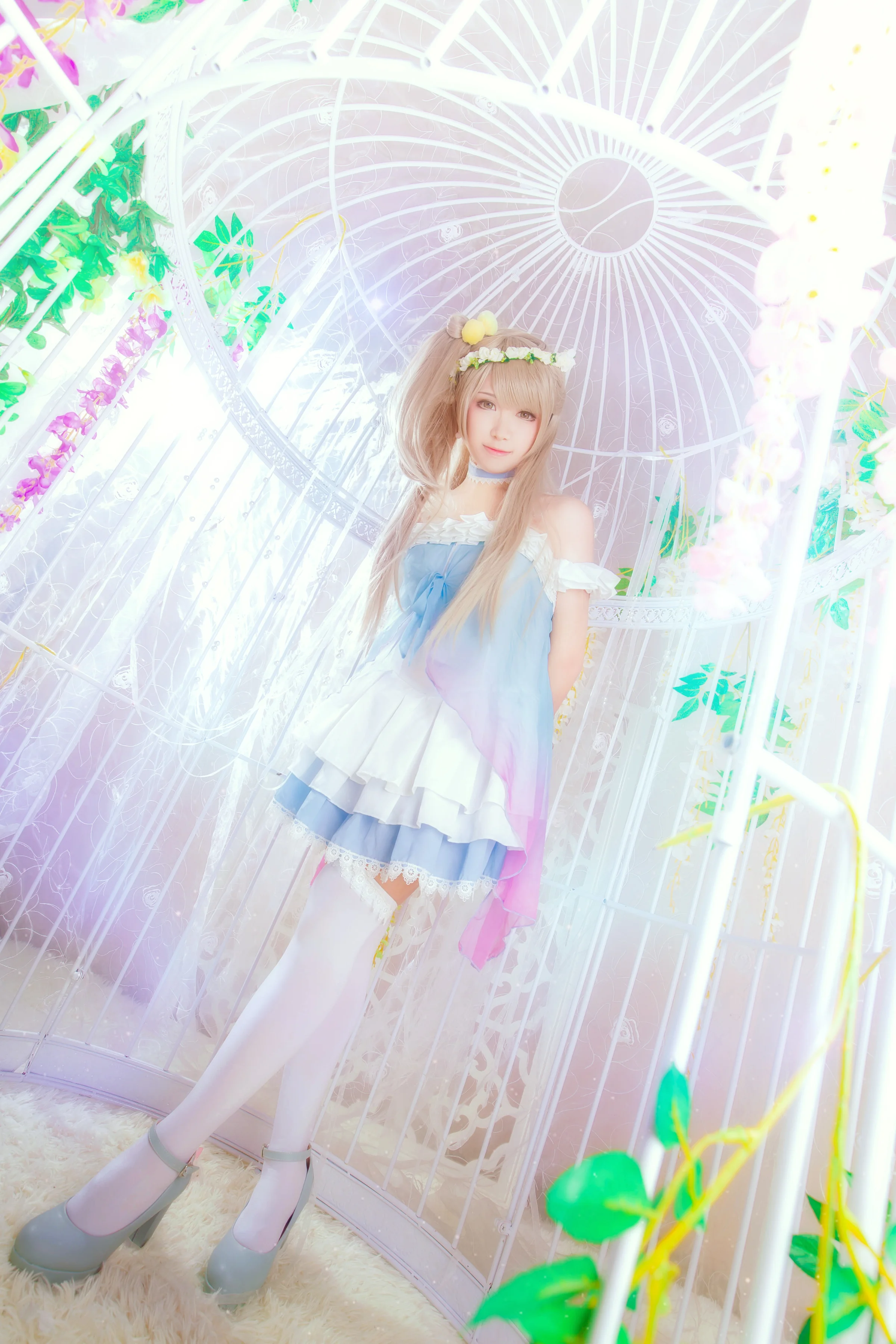 LoveLive！南小鸟蓝纱打歌服 COS写真
