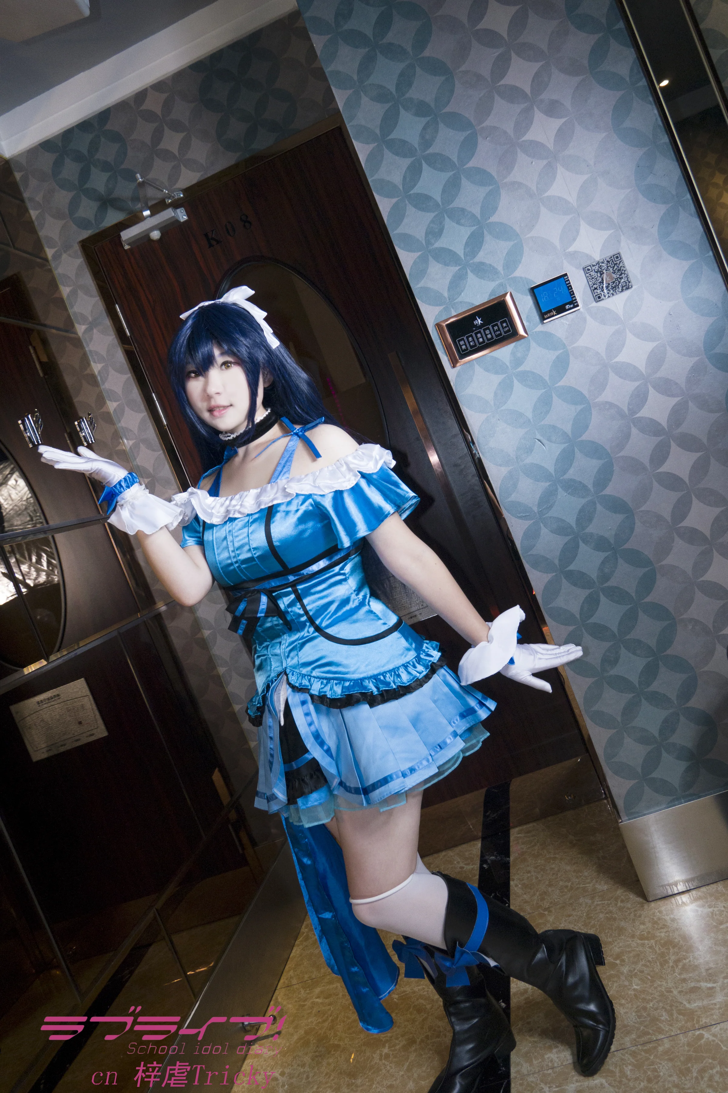 lovelive园田海未kks打歌服COS写真