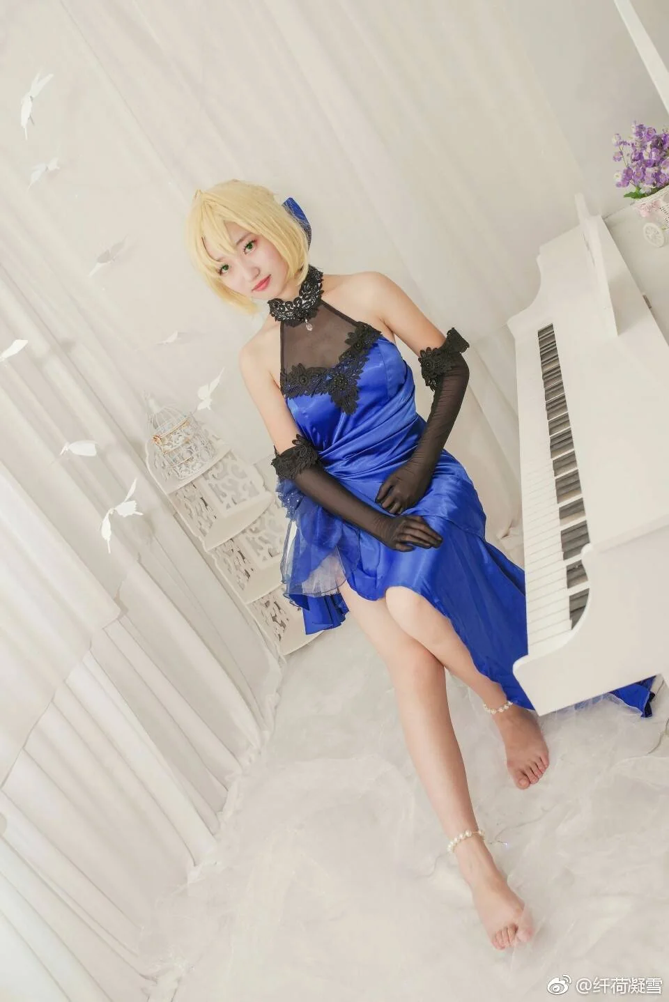 蓝礼服saber｜高清图片集