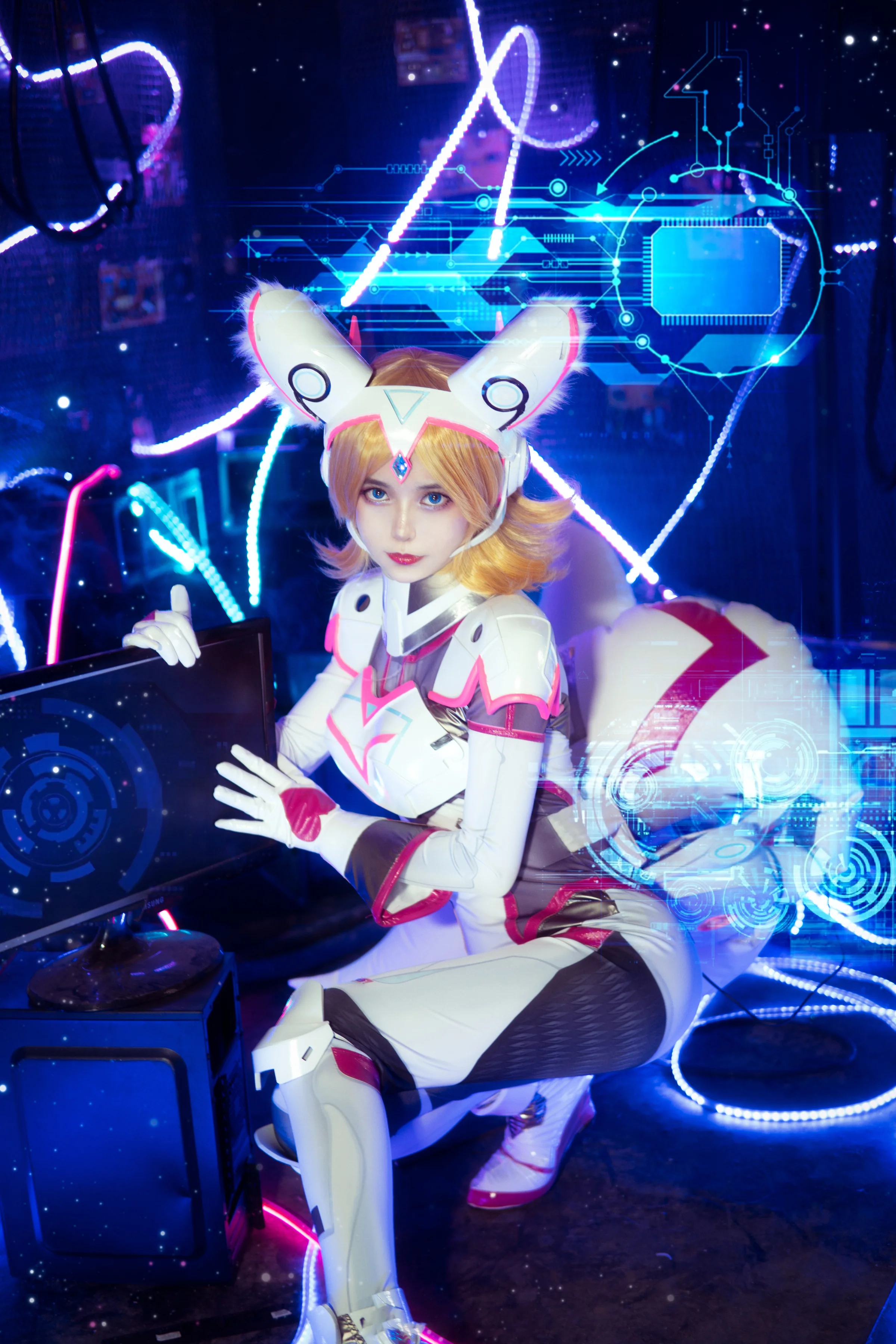 《王者荣耀》妲己机甲COS写真