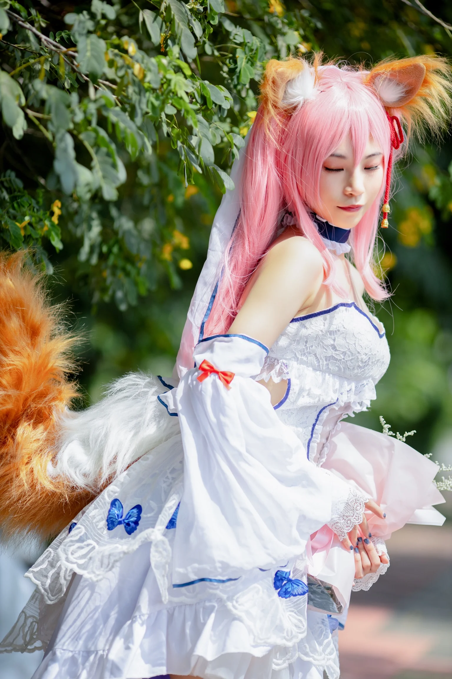 Fate/GrandOrder玉藻前花嫁COS写真