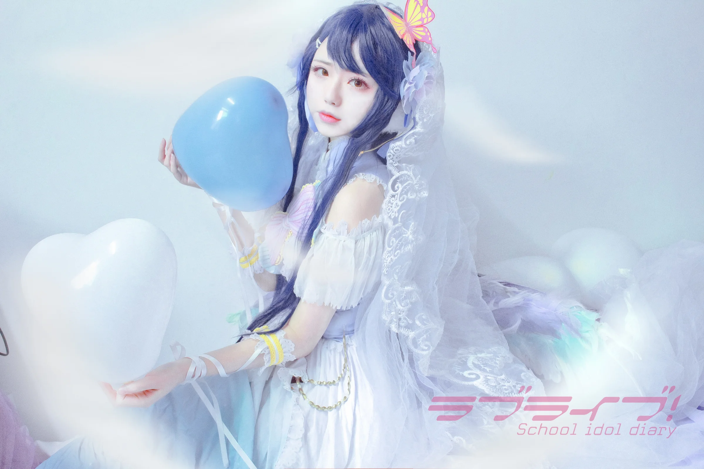 lovelive！白色情人节 园田海未COS写真