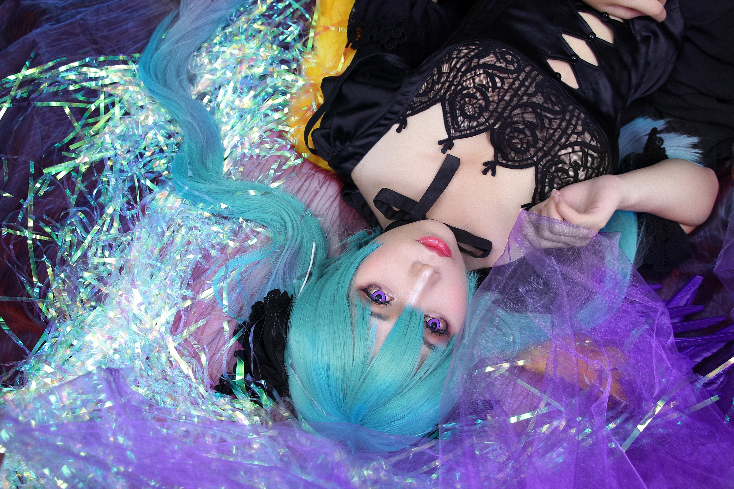 消灭都市手游联动初音未来COS写真