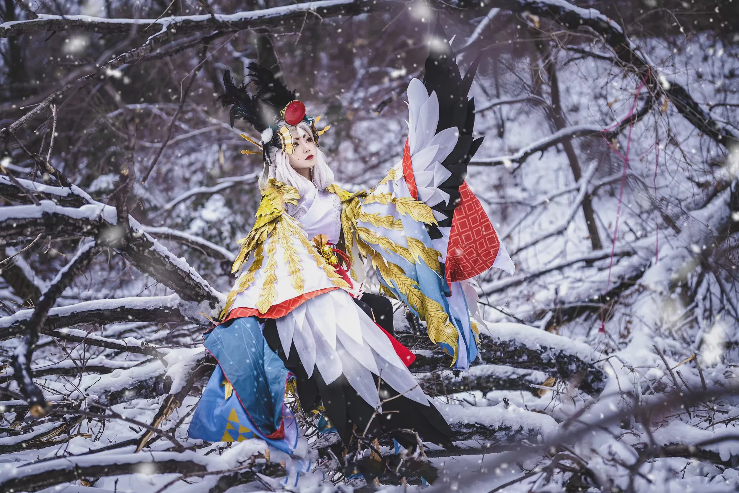 《阴阳师》姑获鸟COS写真