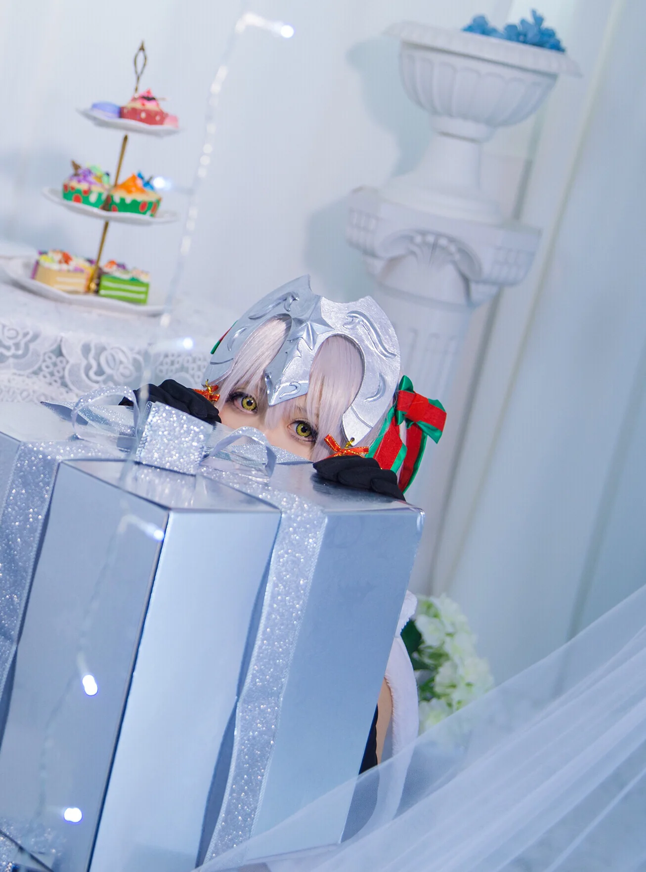 fate grand order 圣诞幼贞德lily COS写真