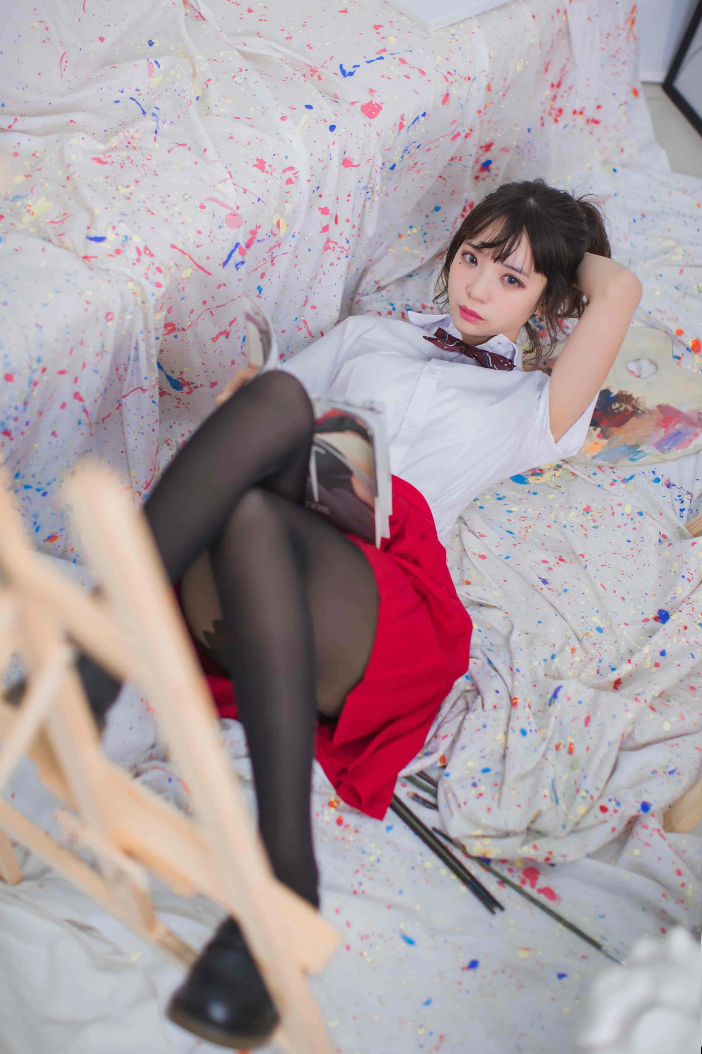 疯猫ss-画室jk[23P-172M]｜高清图片集