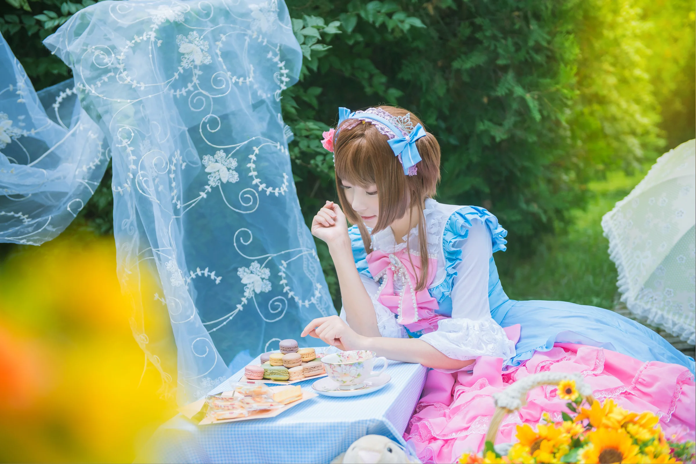魔卡少女樱 小樱下午茶COS写真
