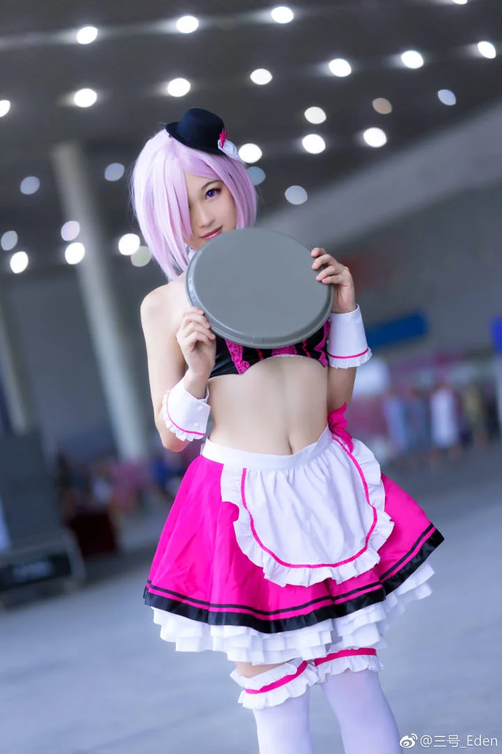 FGO玛修情人节女仆同人COS写真