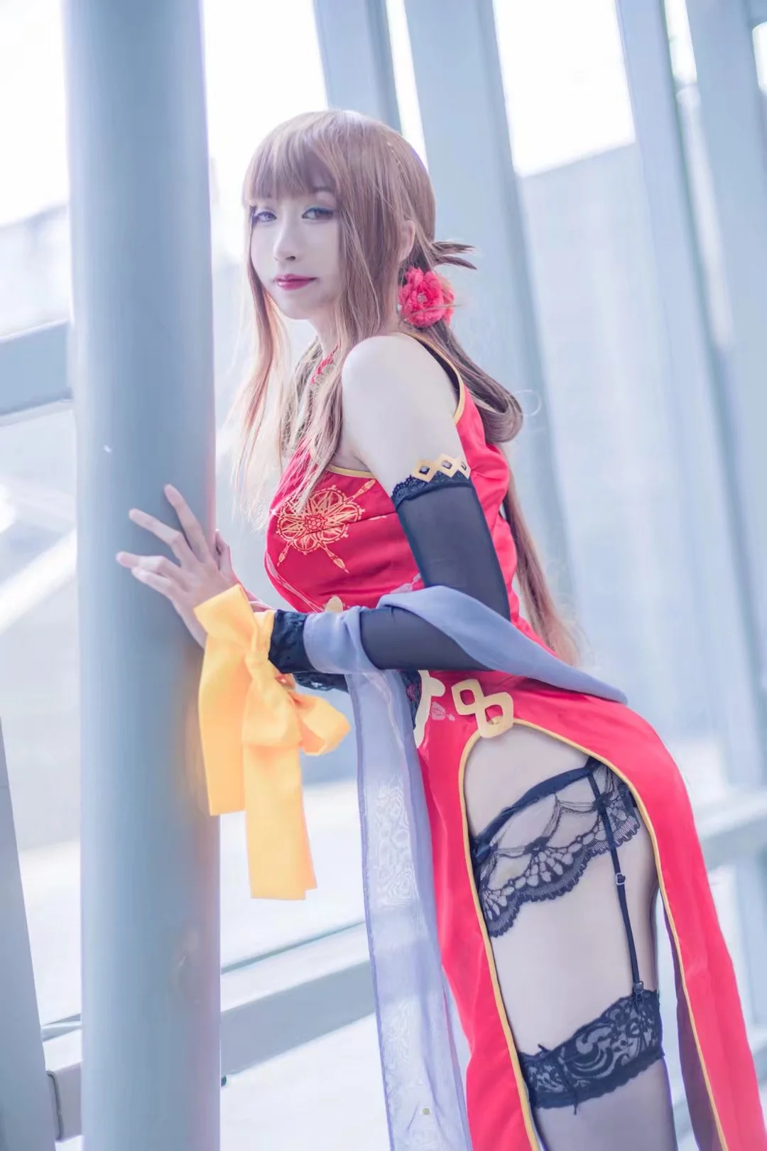 少女前线dsr50红牡丹COS写真