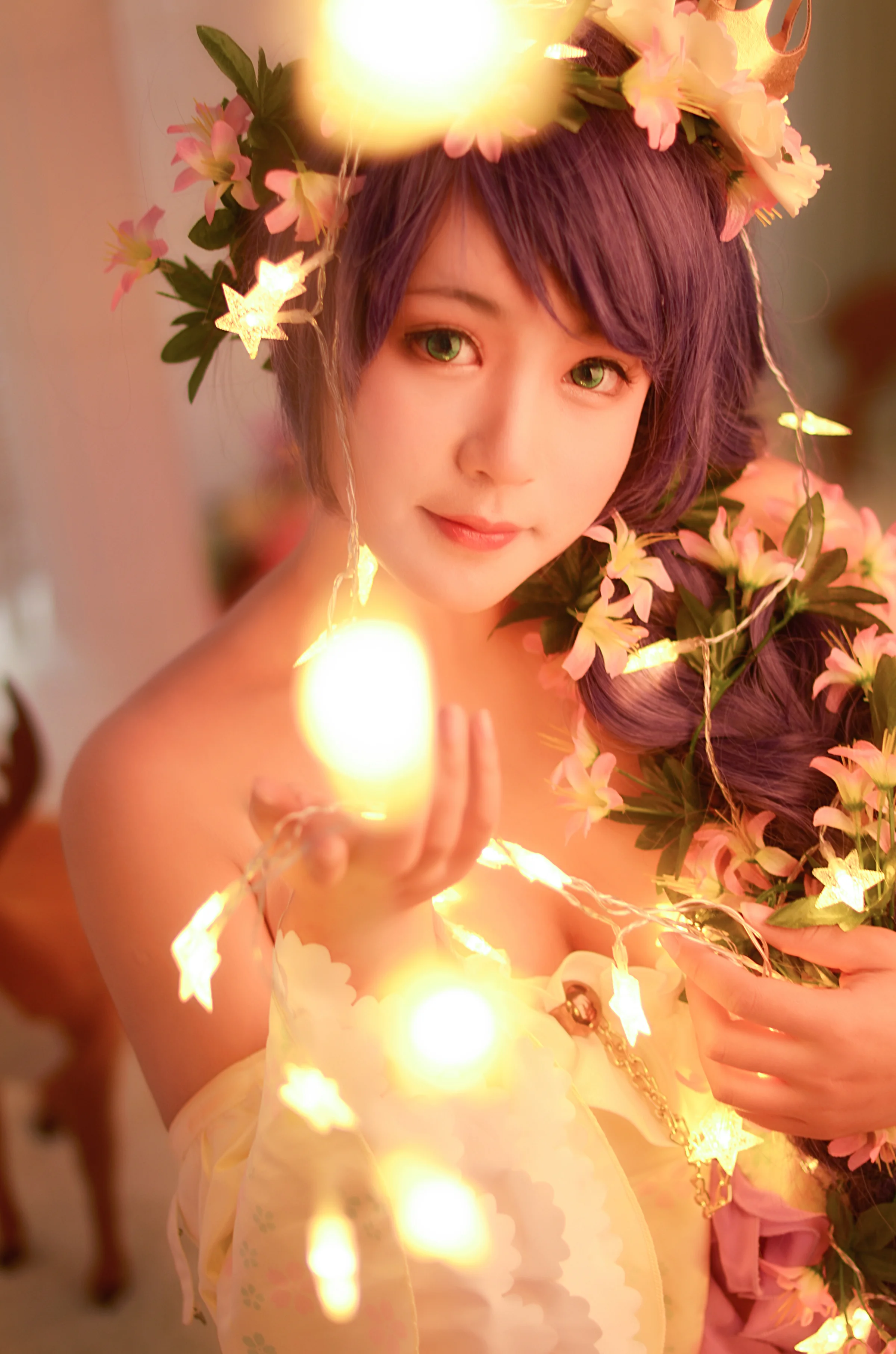 童话里的长发公主 东条希COS写真