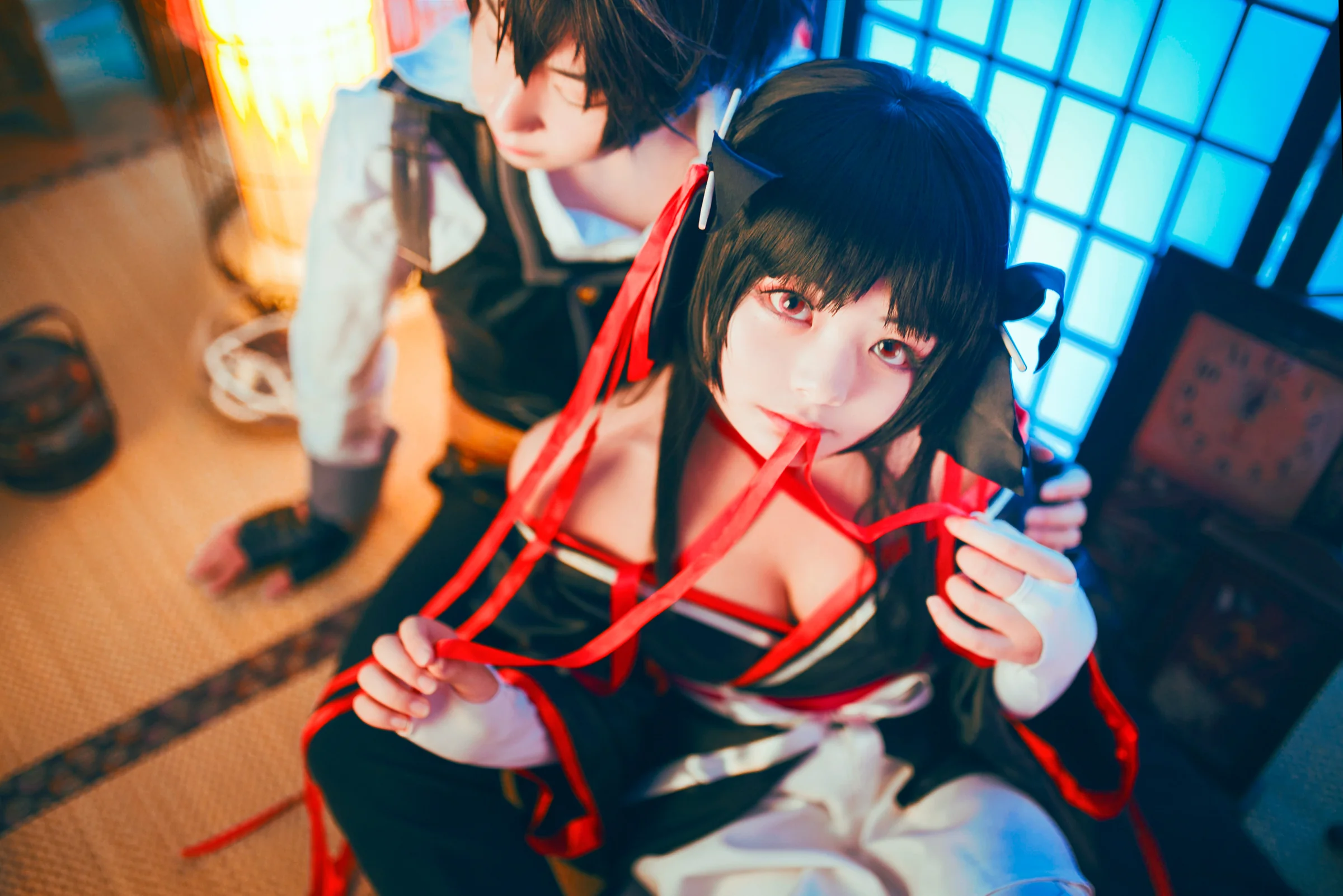 技巧少女不会受伤 夜夜COS写真，我会一直陪你，直到世界尽头