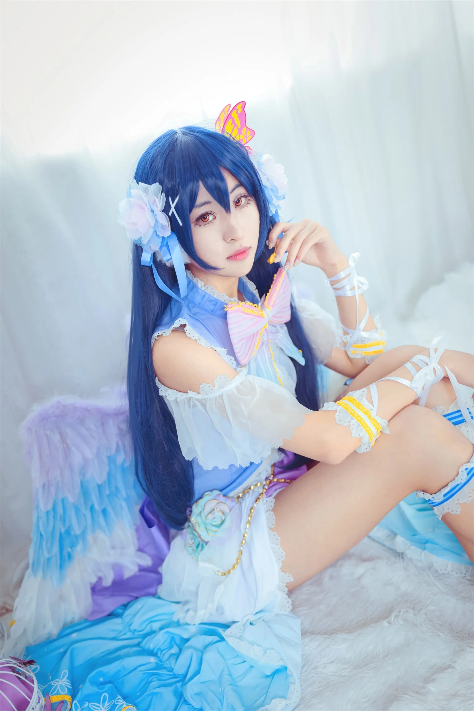lovelive白色情人节 园田海未COS写真