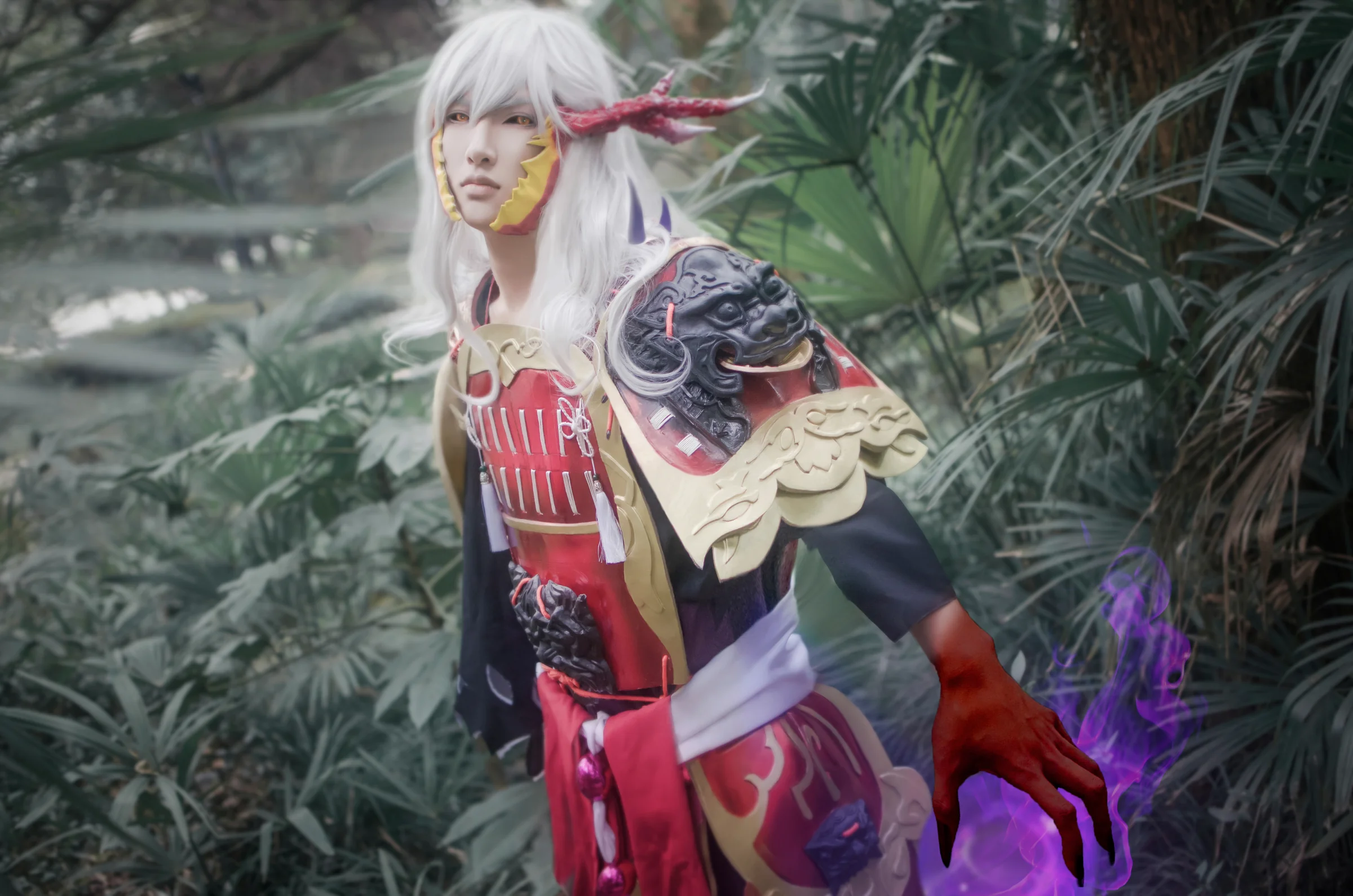 阴阳师萤草茨木童子COS写真