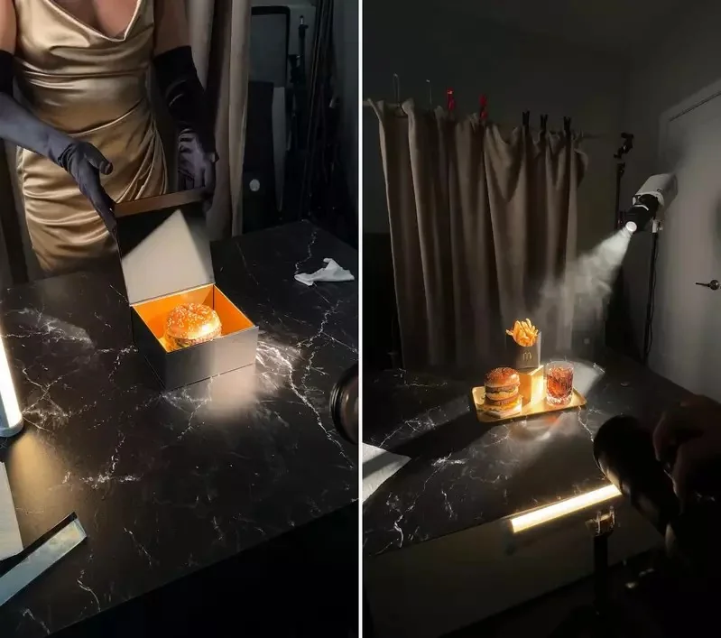 國外高手教你《把麥當勞做成奢華品牌》將百元餐用廣告拍成大家都吃不起的樣子｜高清图片集