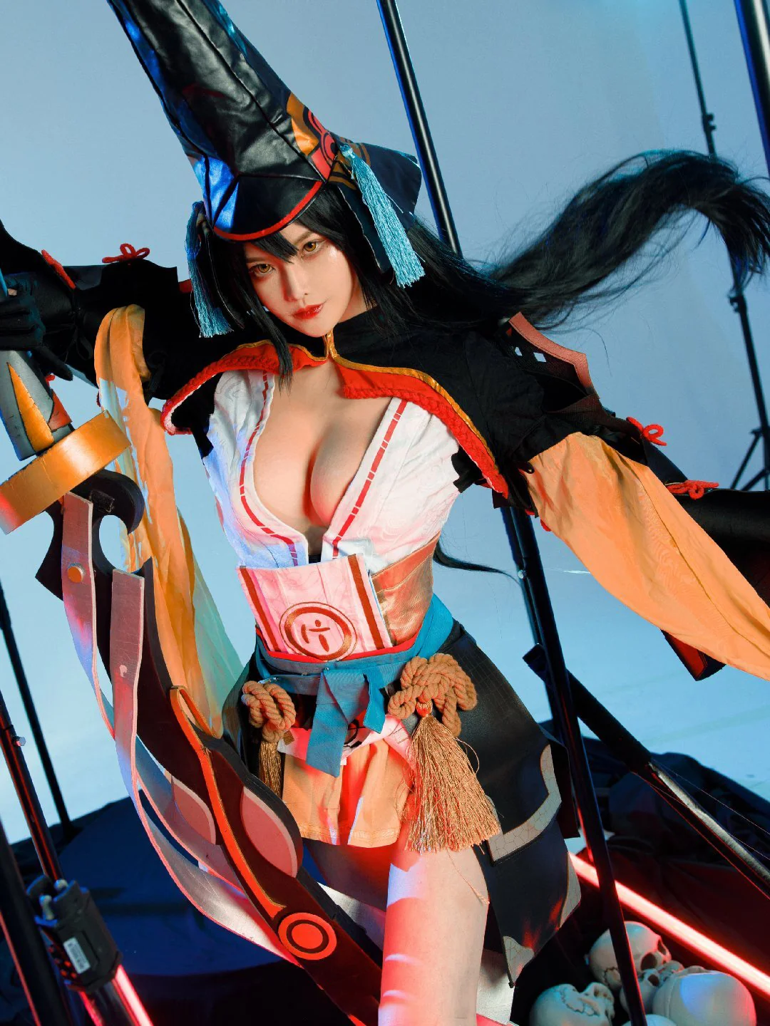 《阴阳师》妖刀姬COS写真，抛却一切，斩断杂念…