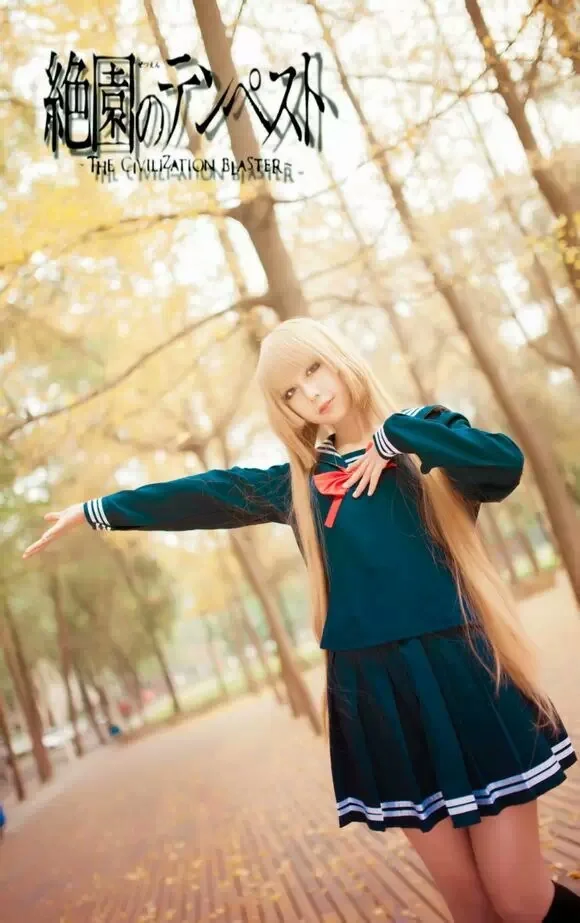 绝园的暴风雨 不破爱花COS写真