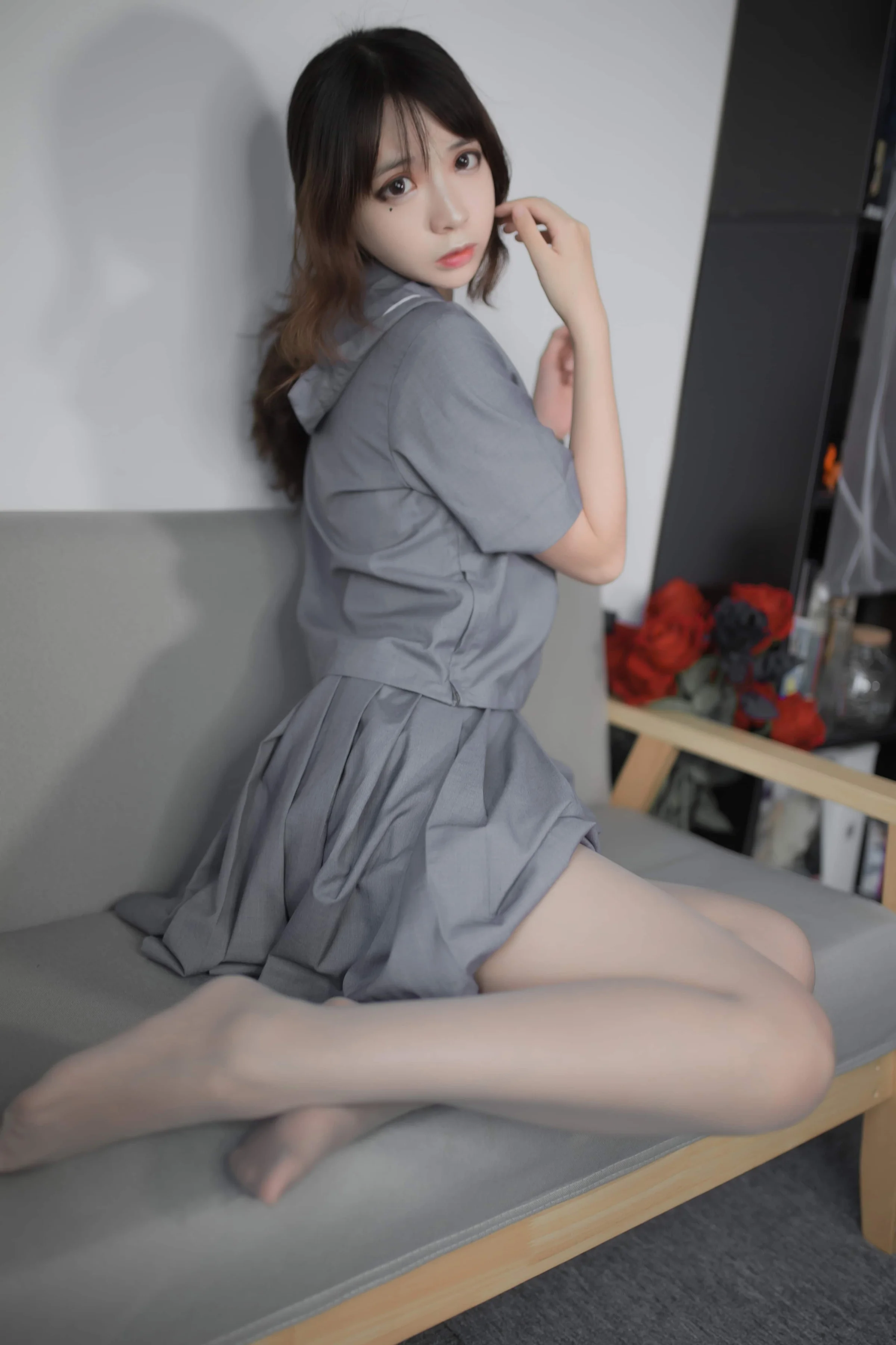 疯猫ss – 蓝灰JK [29P]｜高清图片集