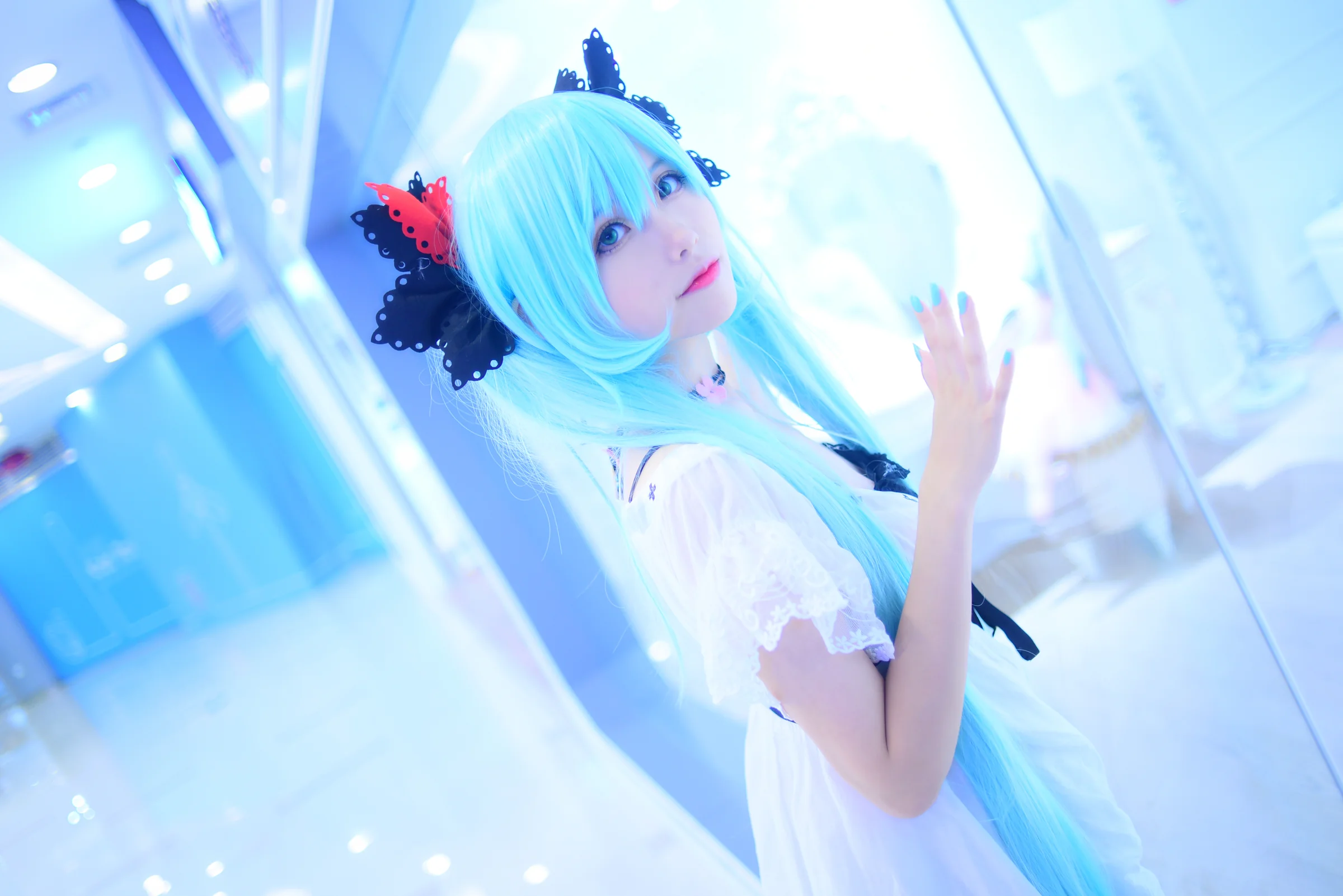ワールドイズマイン 初音未来COS写真